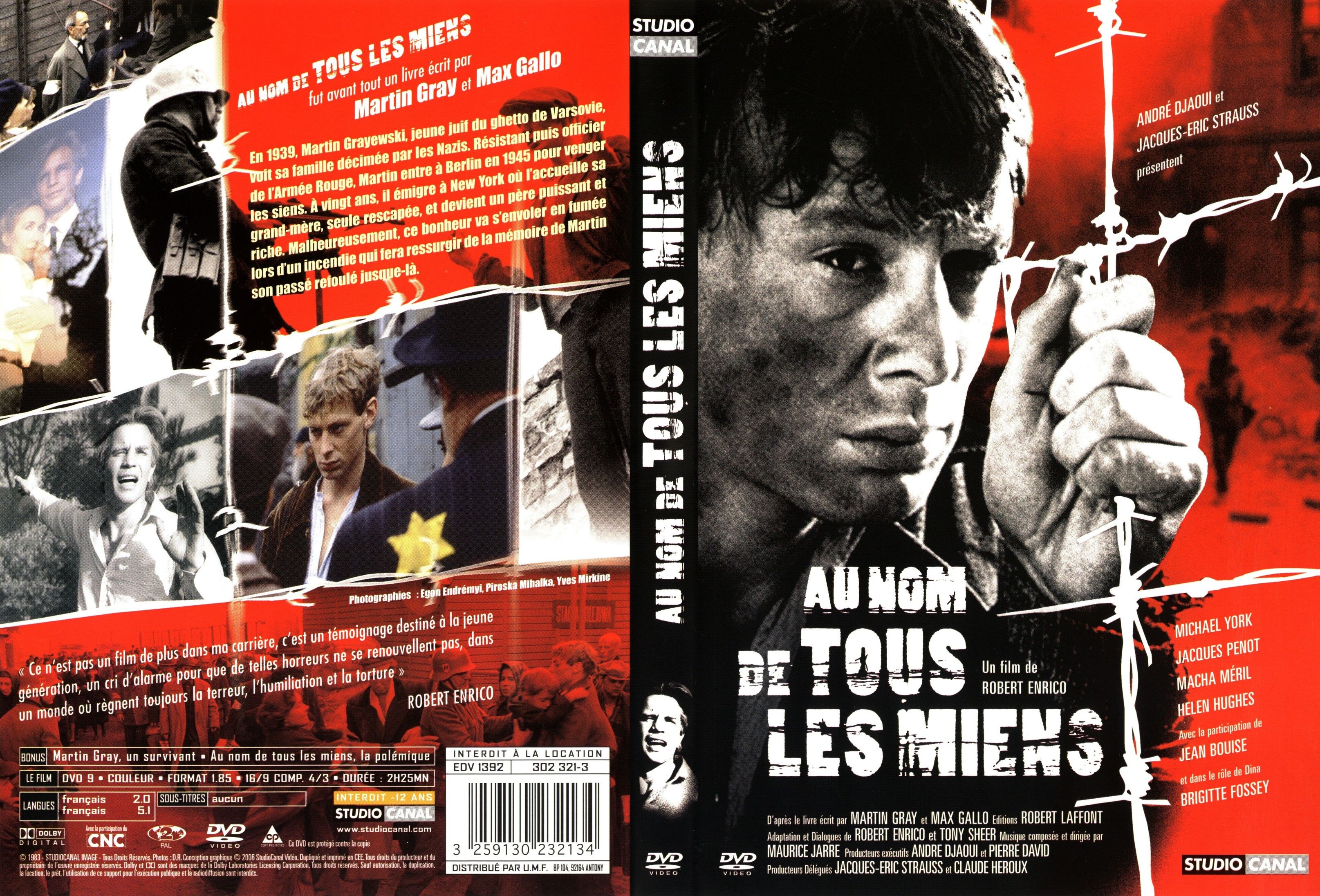 Jaquette DVD Au nom de tous les miens