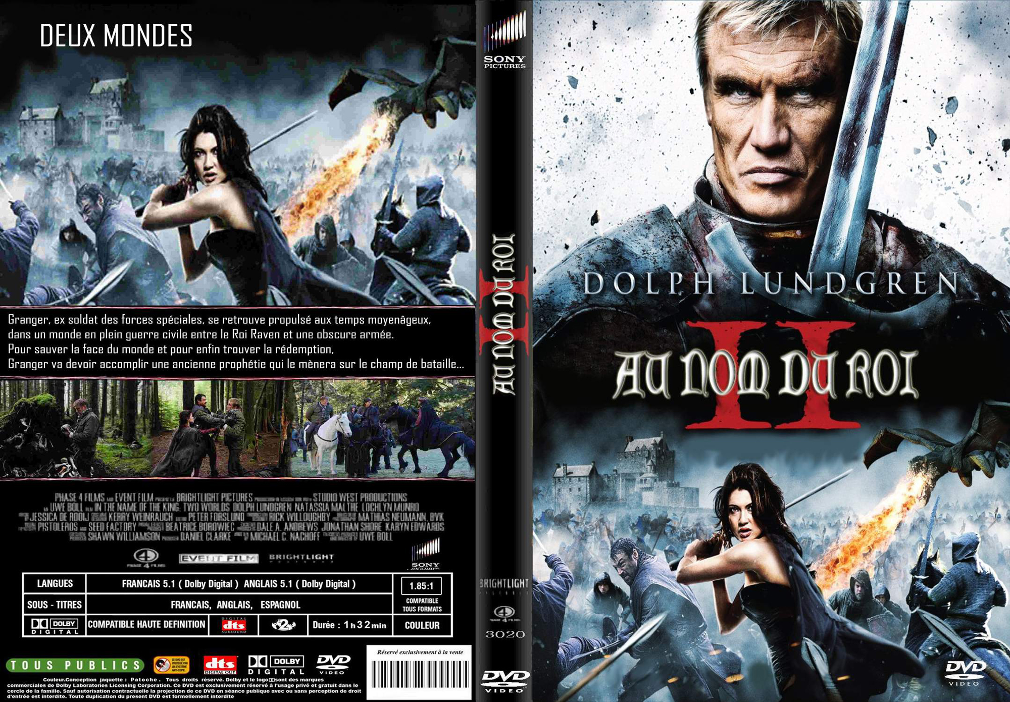 Jaquette DVD Au nom du roi 2 custom