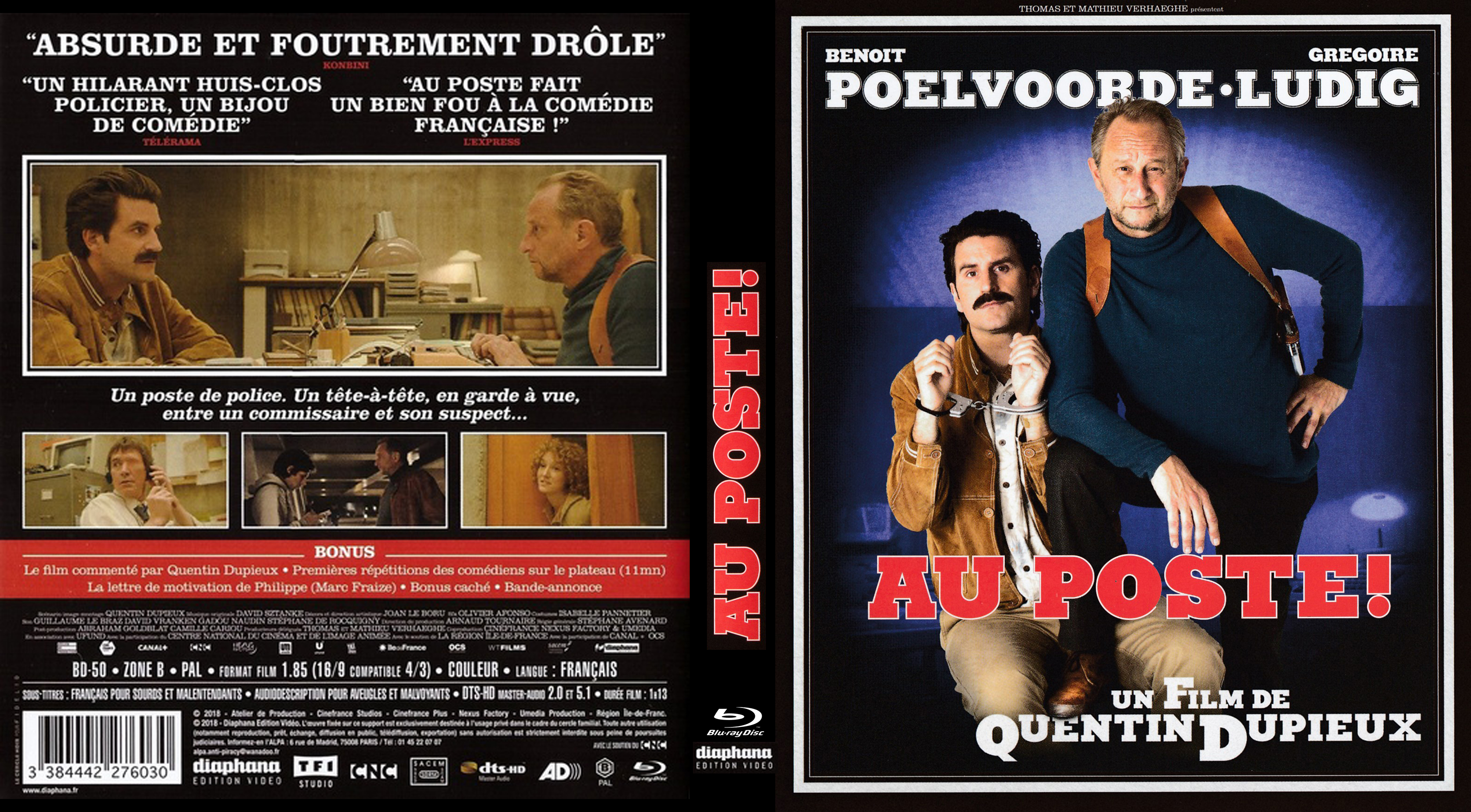 Jaquette DVD Au poste custom (BLU-RAY)