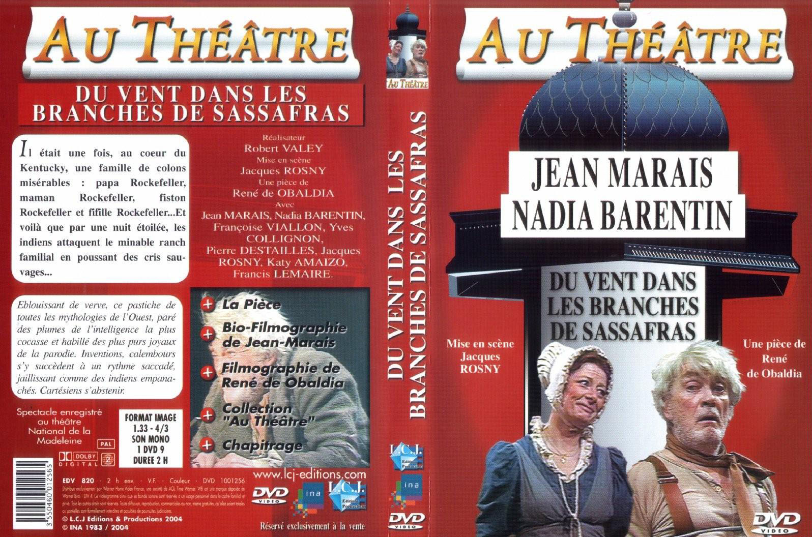 Jaquette DVD Au theatre - Du vent dans les branches de sassafras