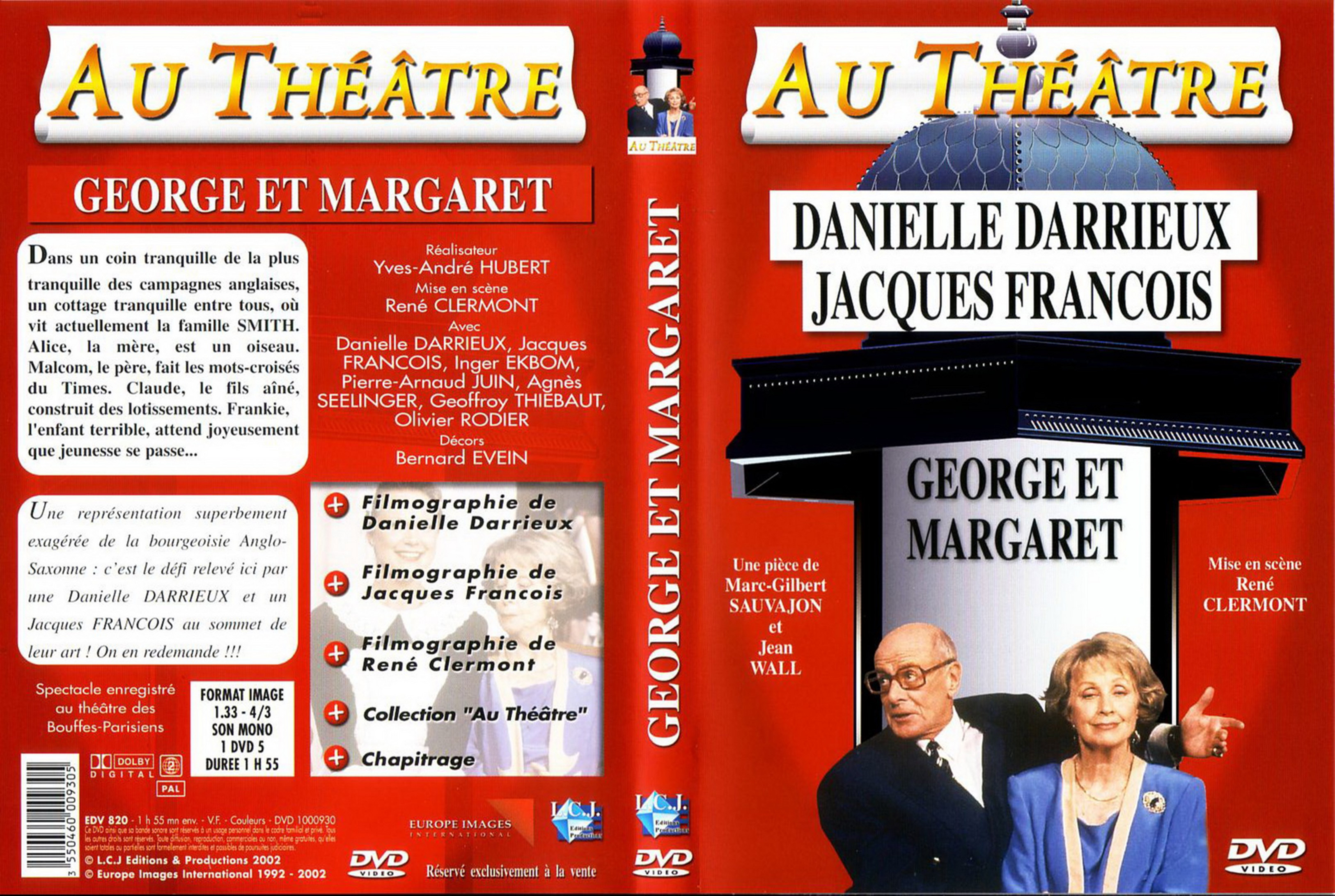 Jaquette DVD Au thatre - George et Margaret