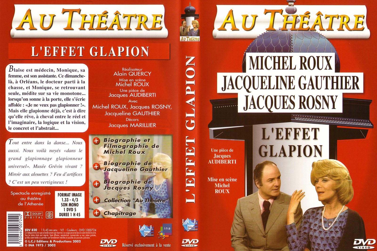 Jaquette DVD Au theatre - L