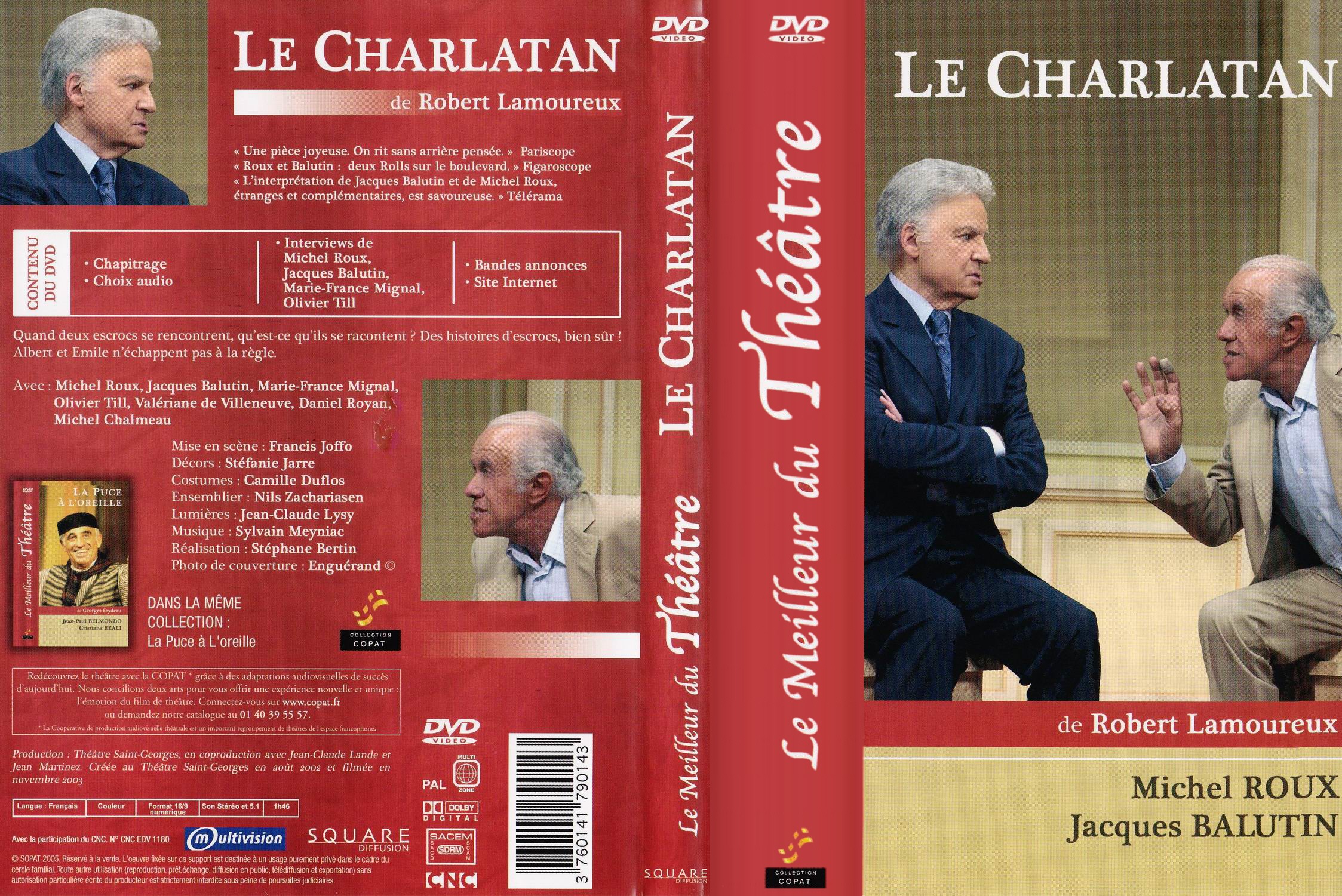 Jaquette DVD Au theatre - Le charlatan