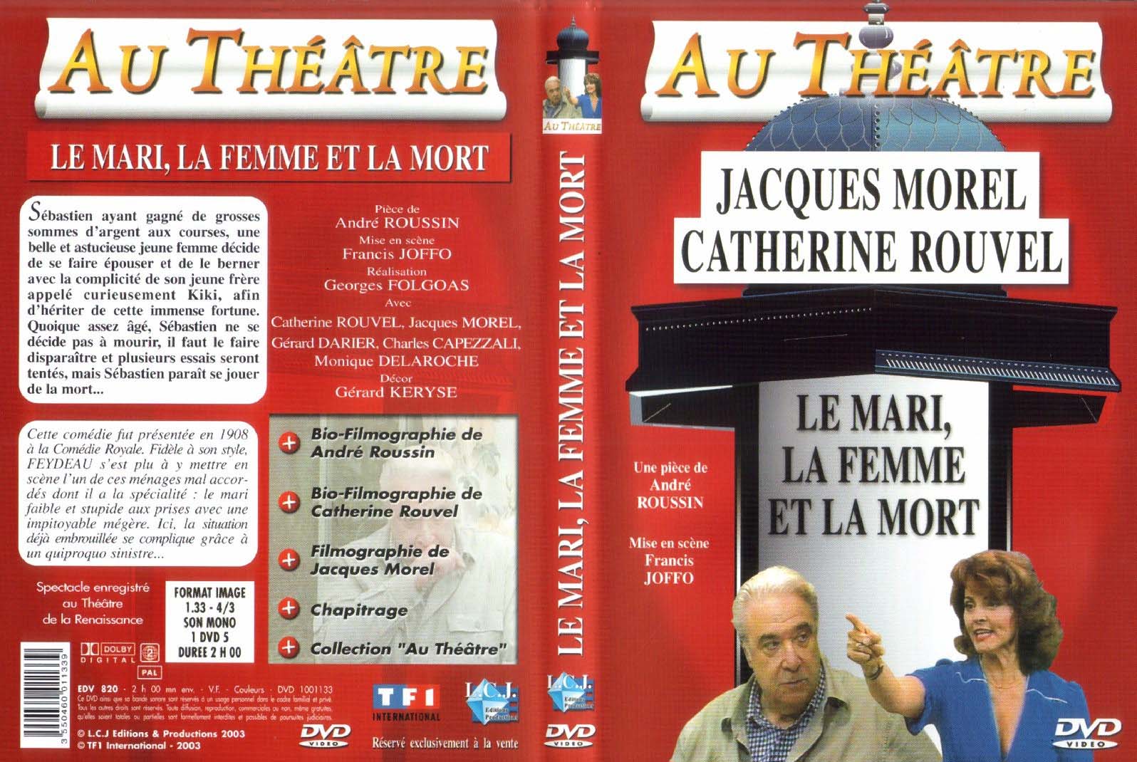 Jaquette DVD Au theatre - Le mari la femme et la mort