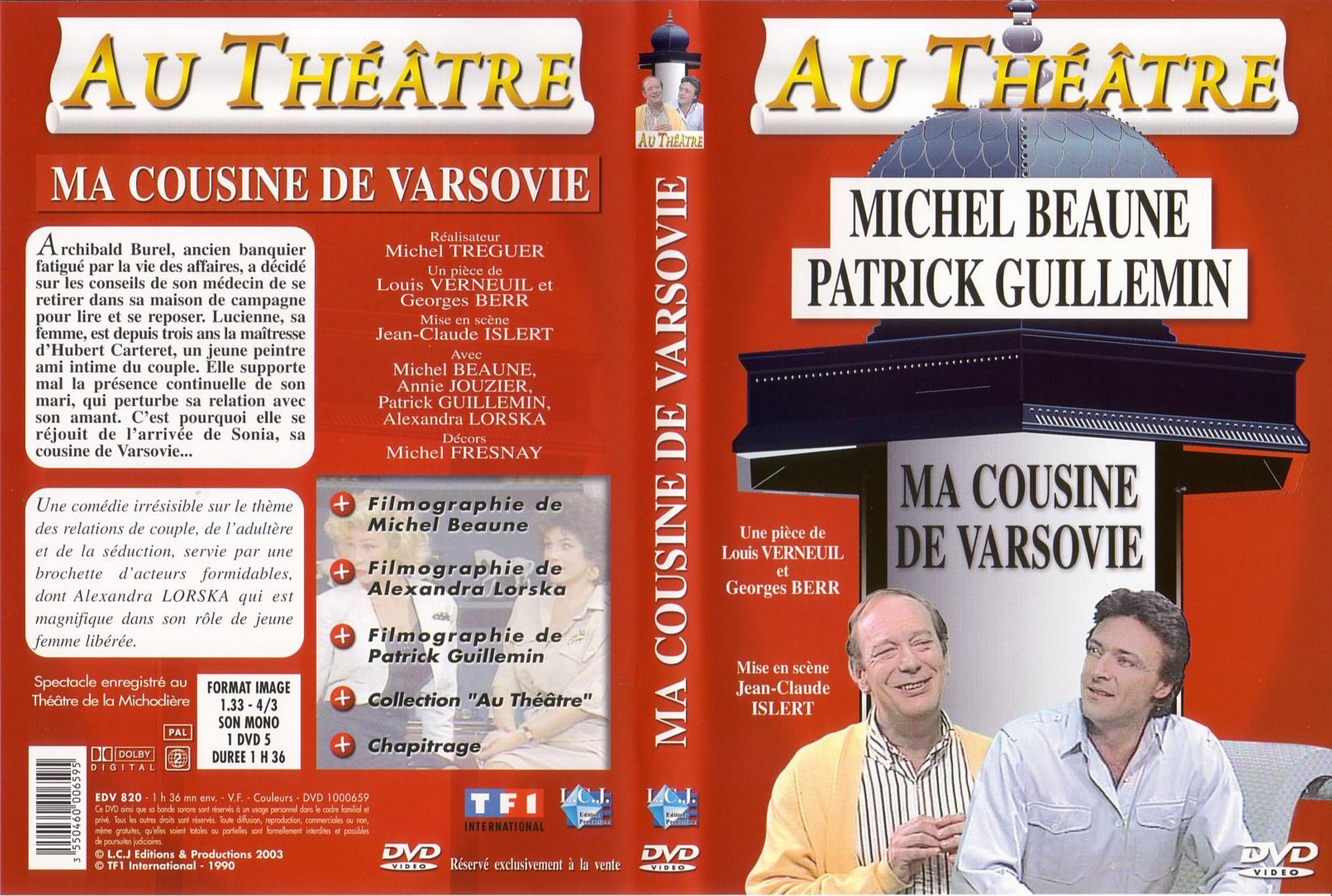 Jaquette DVD Au thatre - Ma cousine de Varsovie