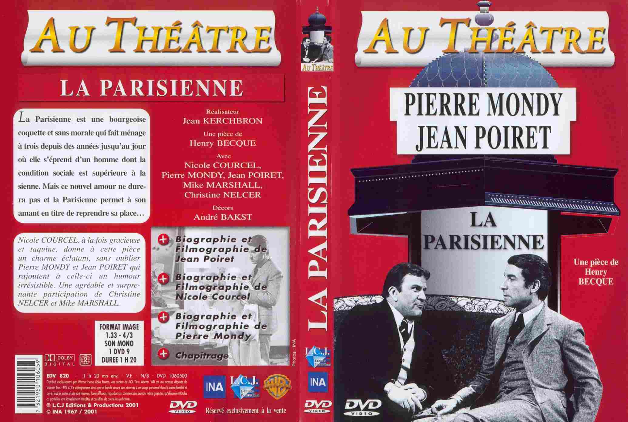 Jaquette DVD Au theatre - la parisienne