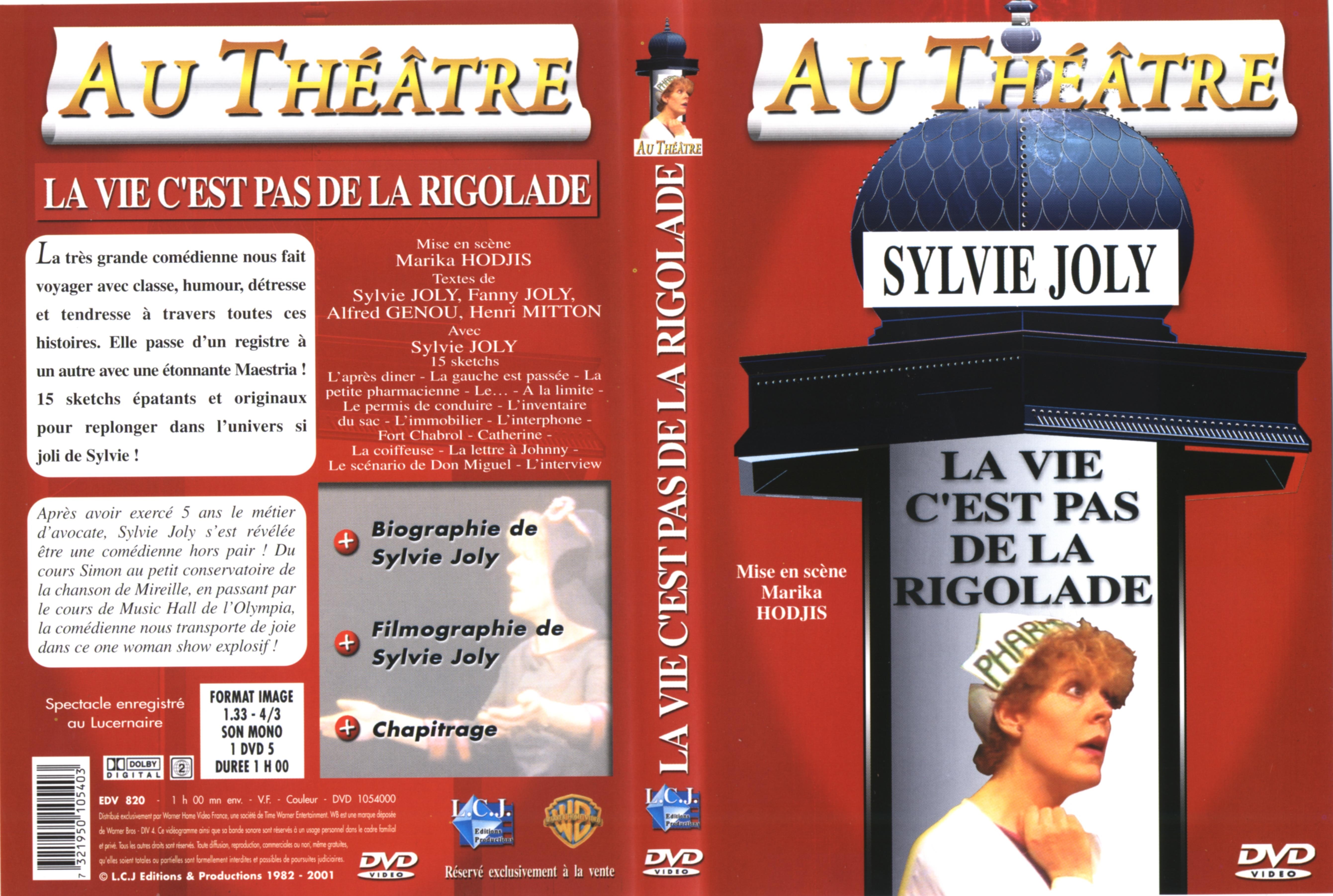 Jaquette DVD Au thatre - la vie c