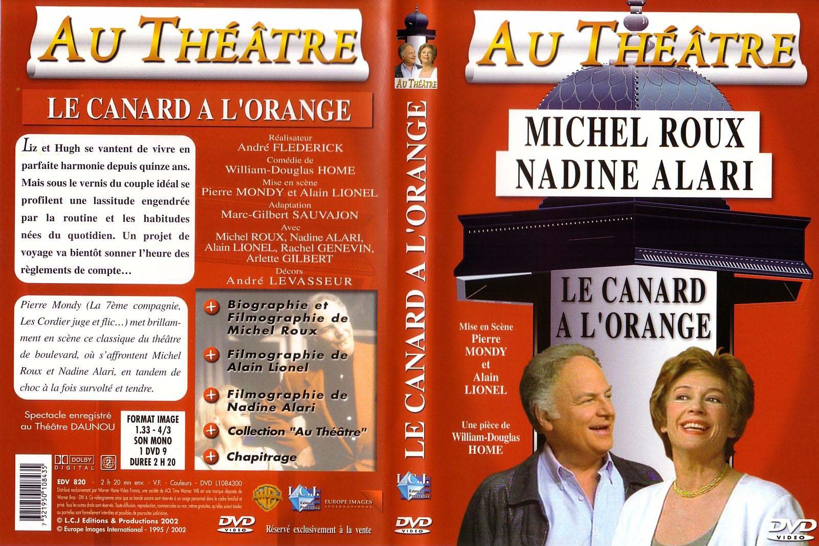 Jaquette DVD Au theatre - le canard  l