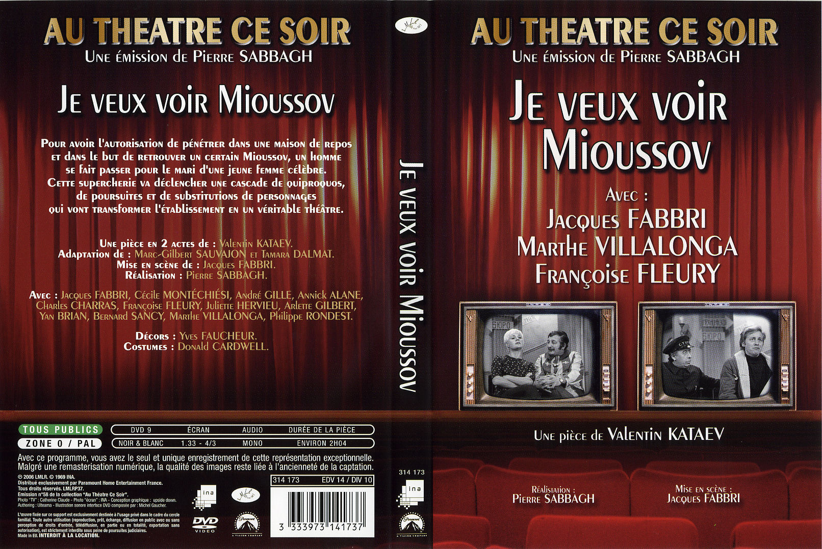 Jaquette DVD Au theatre ce soir - Je veux voir Mioussov