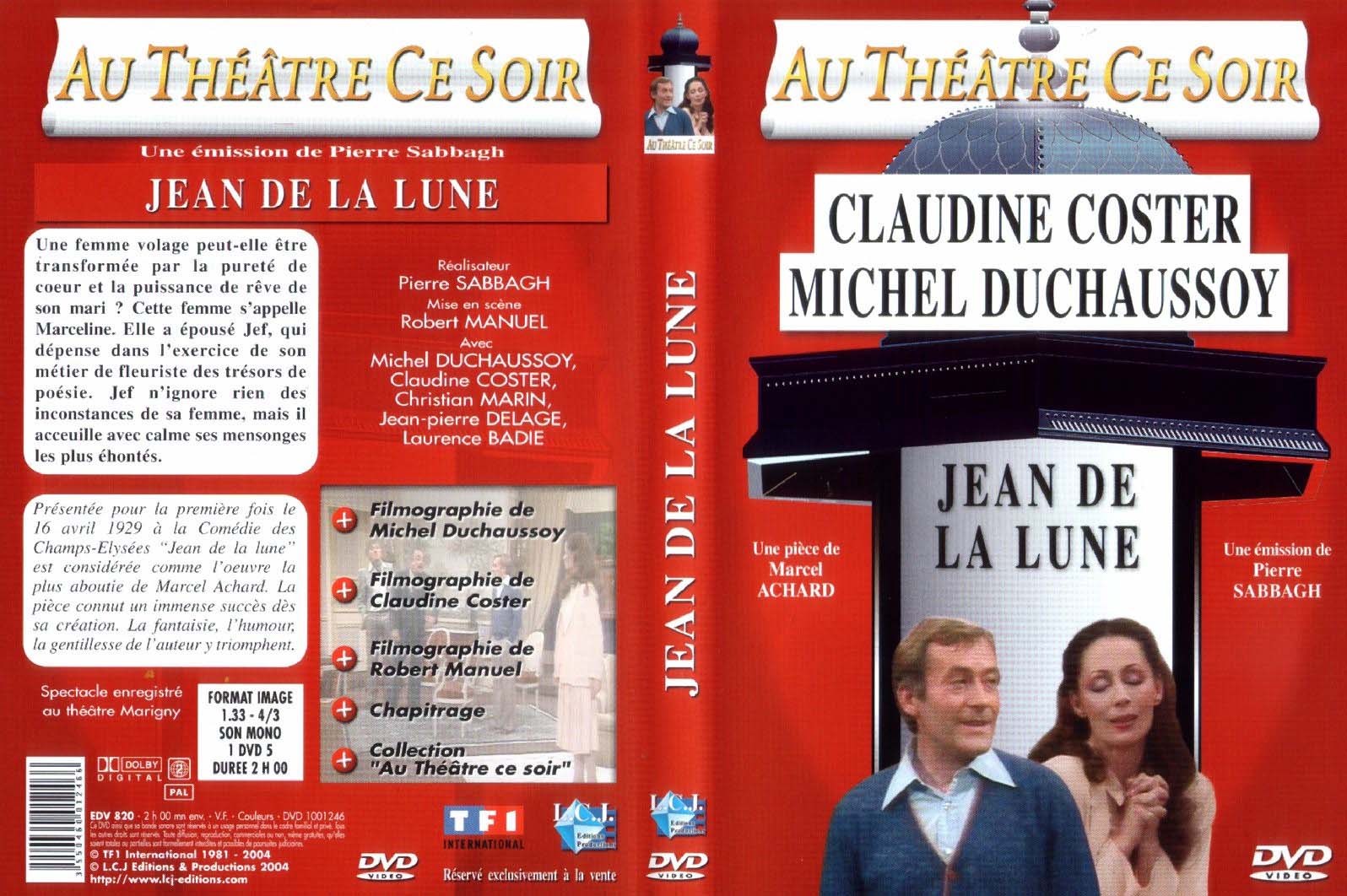 Jaquette DVD Au theatre ce soir - Jean de la lune