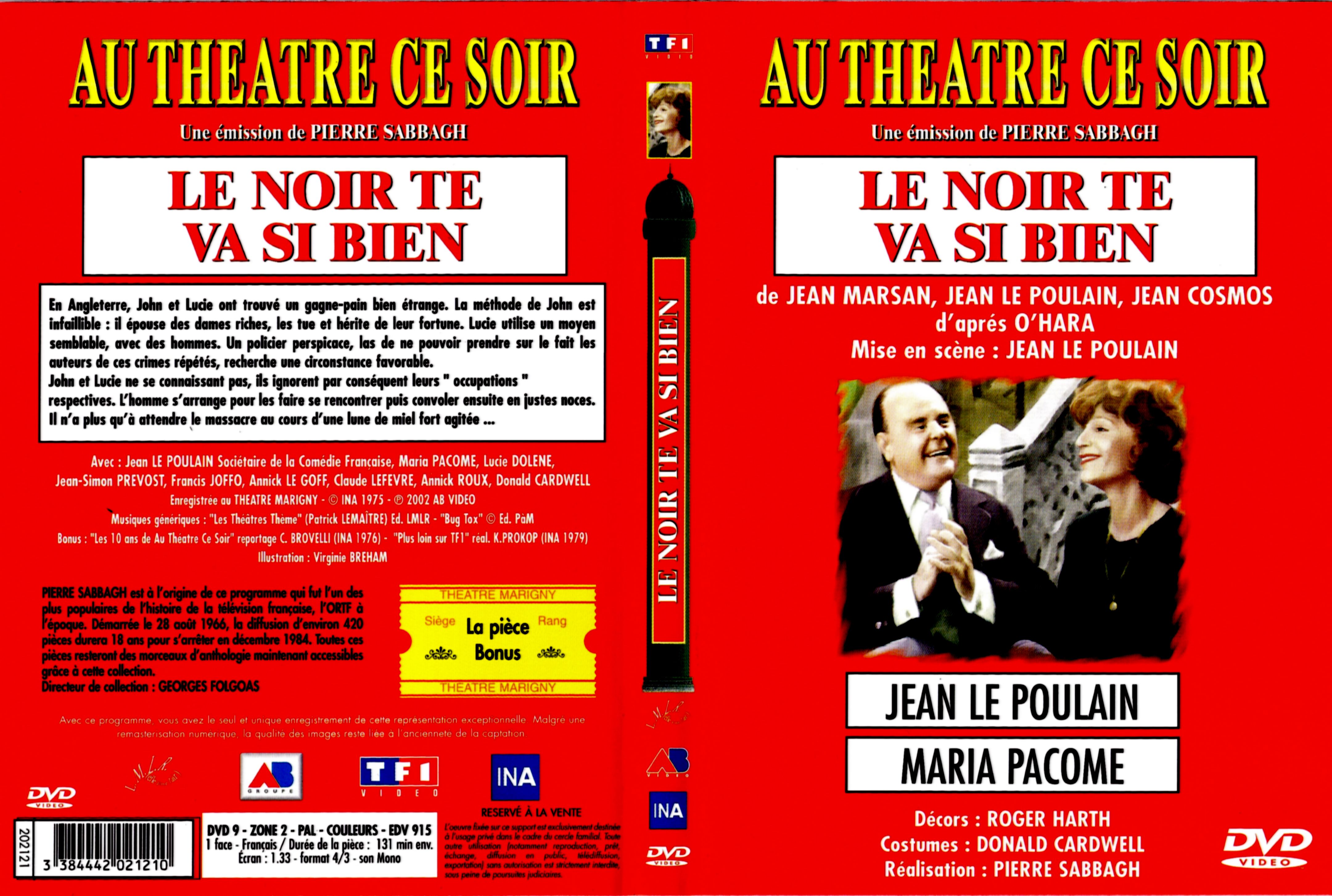 Jaquette DVD Au theatre ce soir - le noir te va si bien