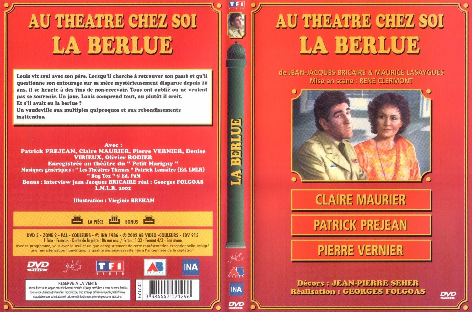 Jaquette DVD Au theatre chez soi - la berlue