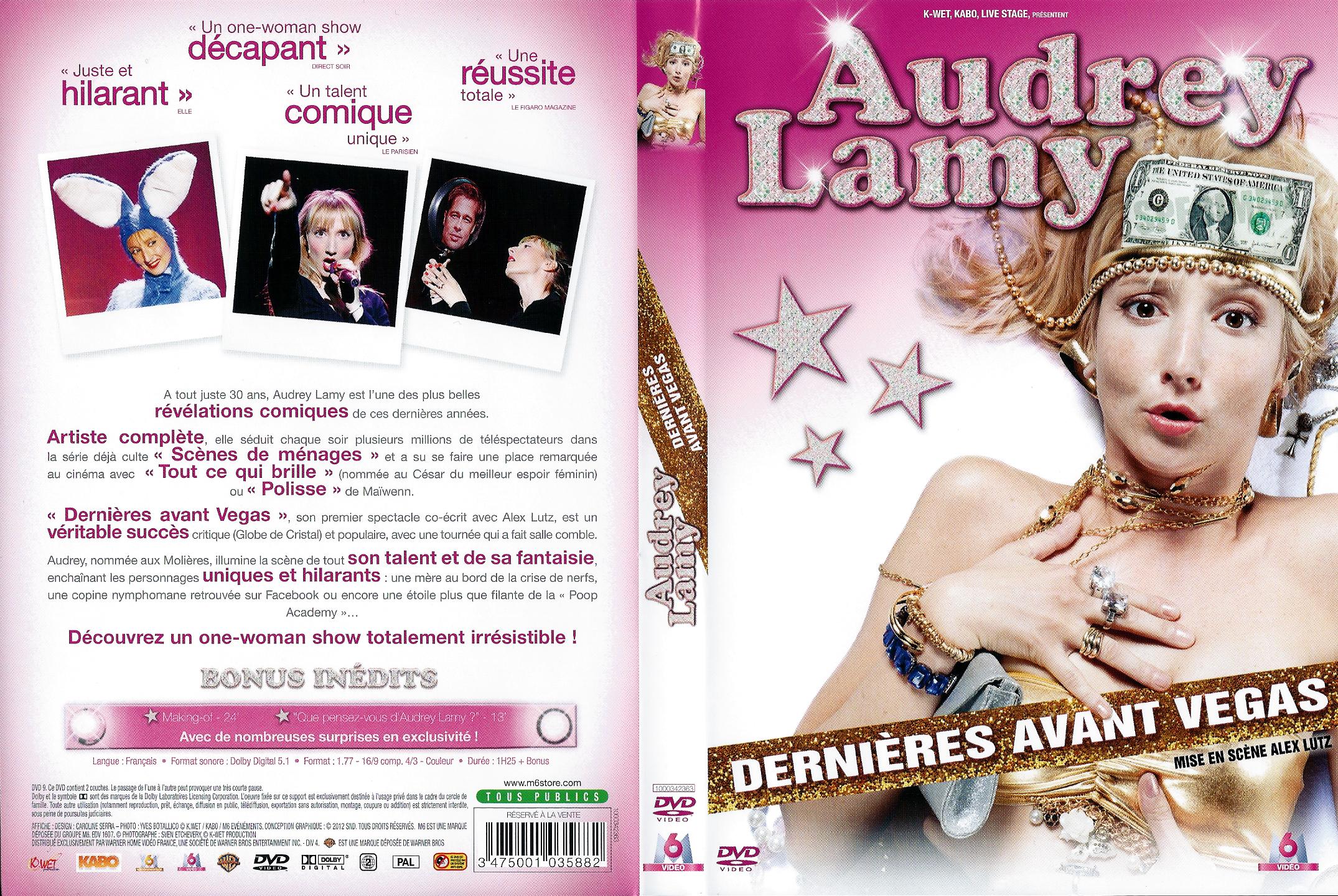 Jaquette DVD Audrey Lamy - Dernires avant Vegas