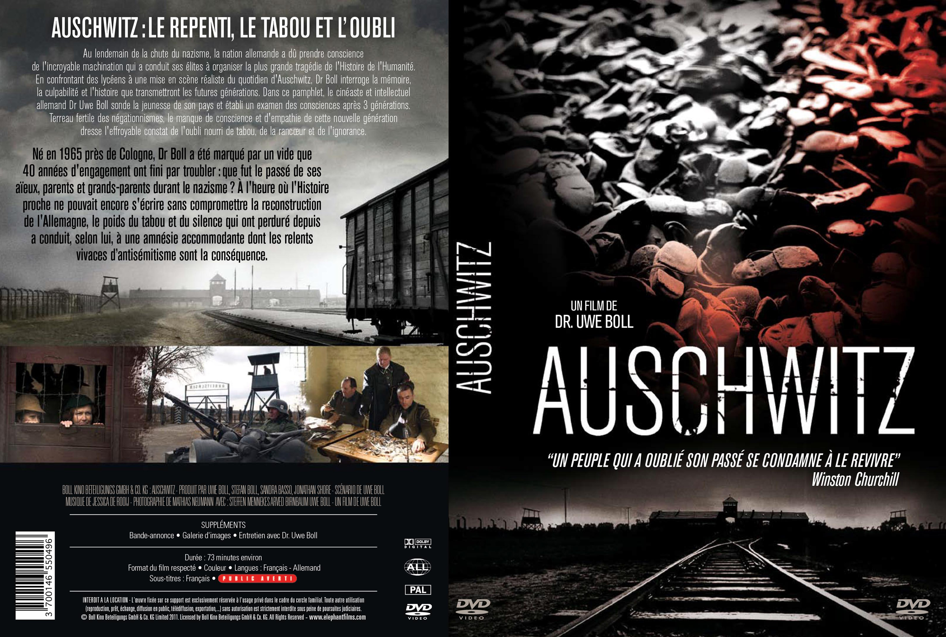 Jaquette DVD Auschwitz custom