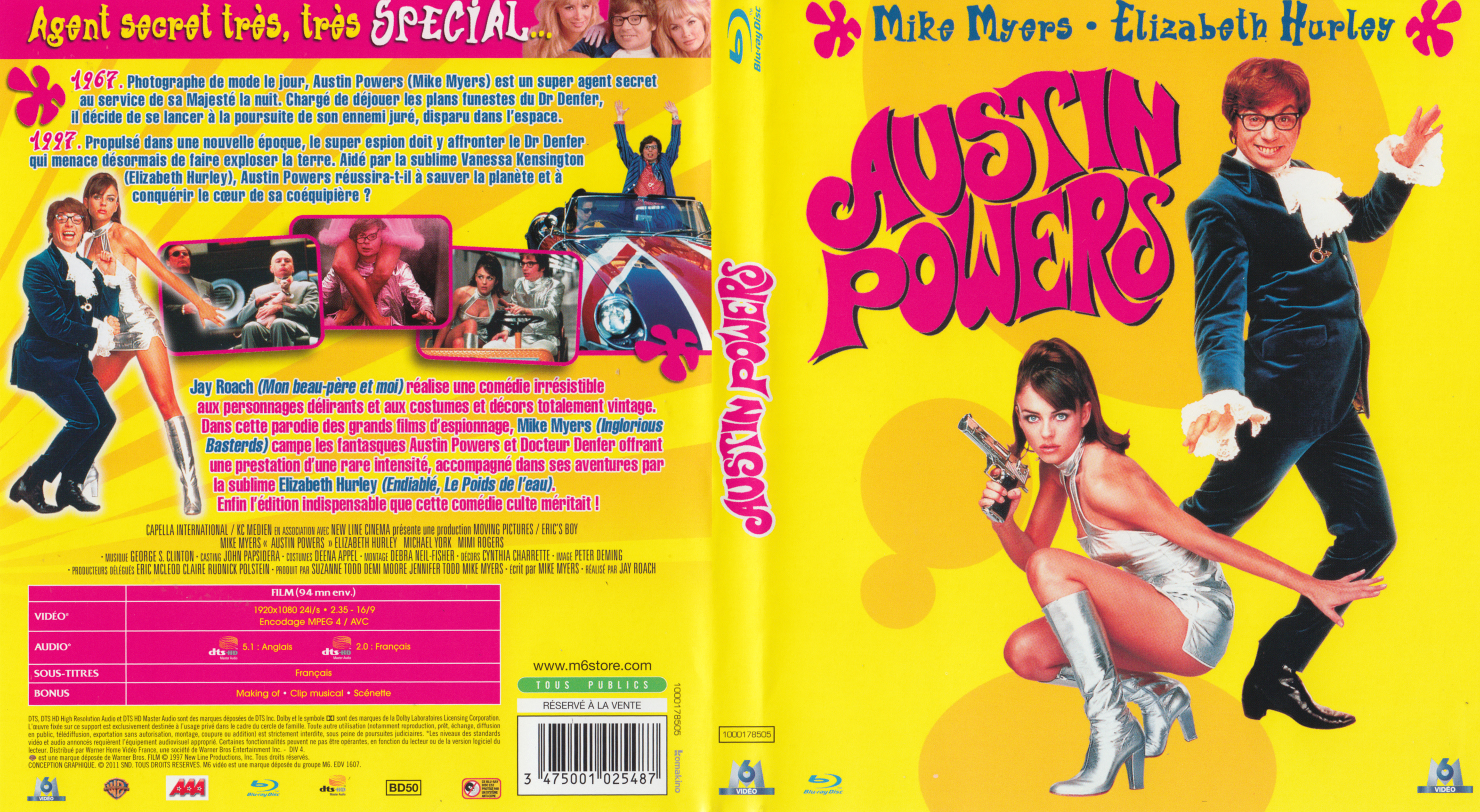 Jaquette DVD Austin Powers (BLU-RAY)
