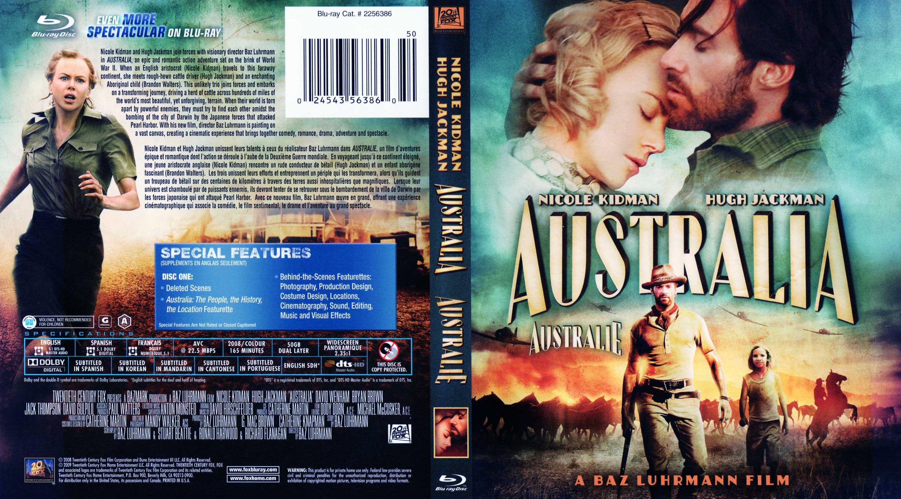 Jaquette DVD Australia - Australie Zone 1 (BLU-RAY)