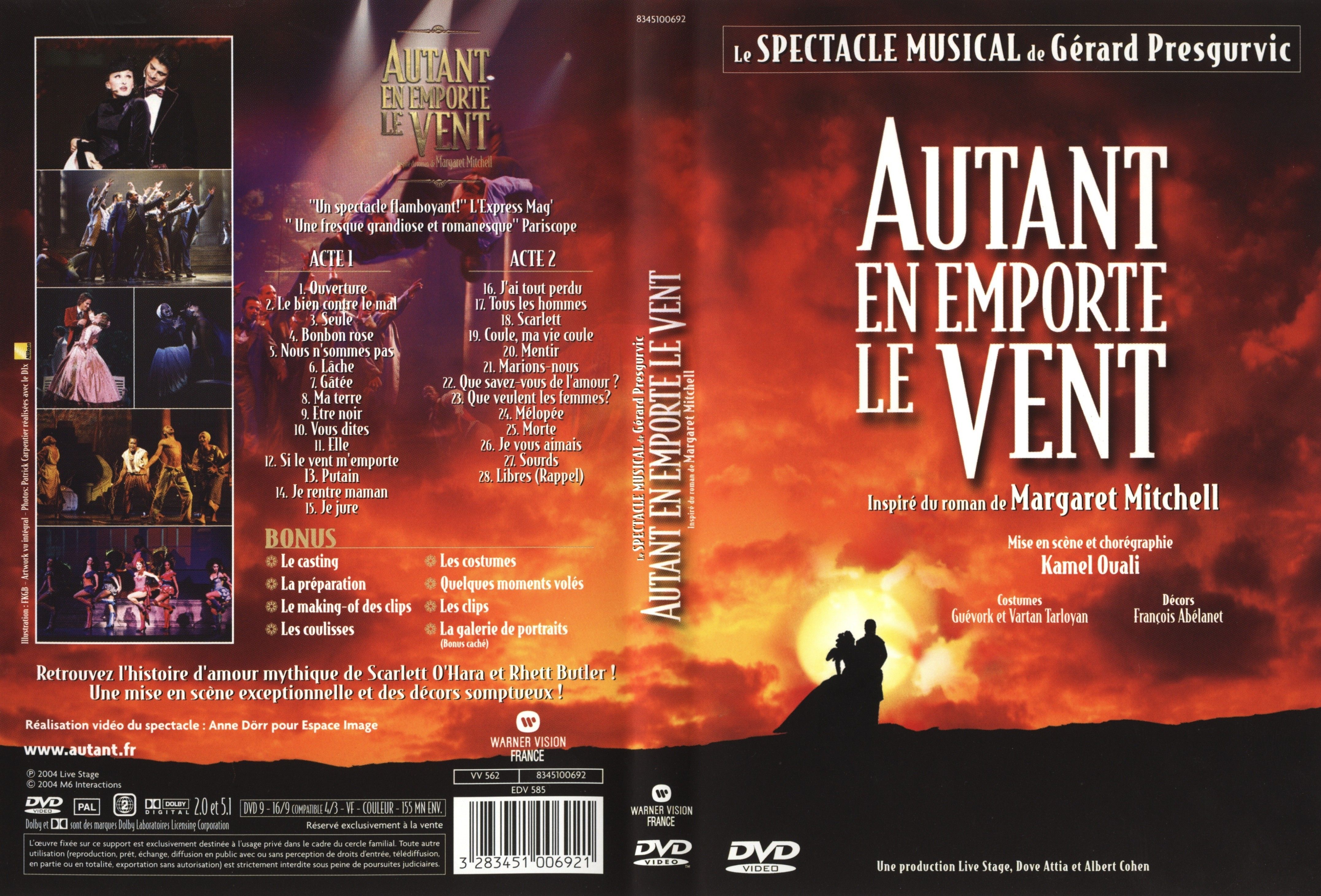 Jaquette DVD Autant en emporte le vent (comdie musicale)