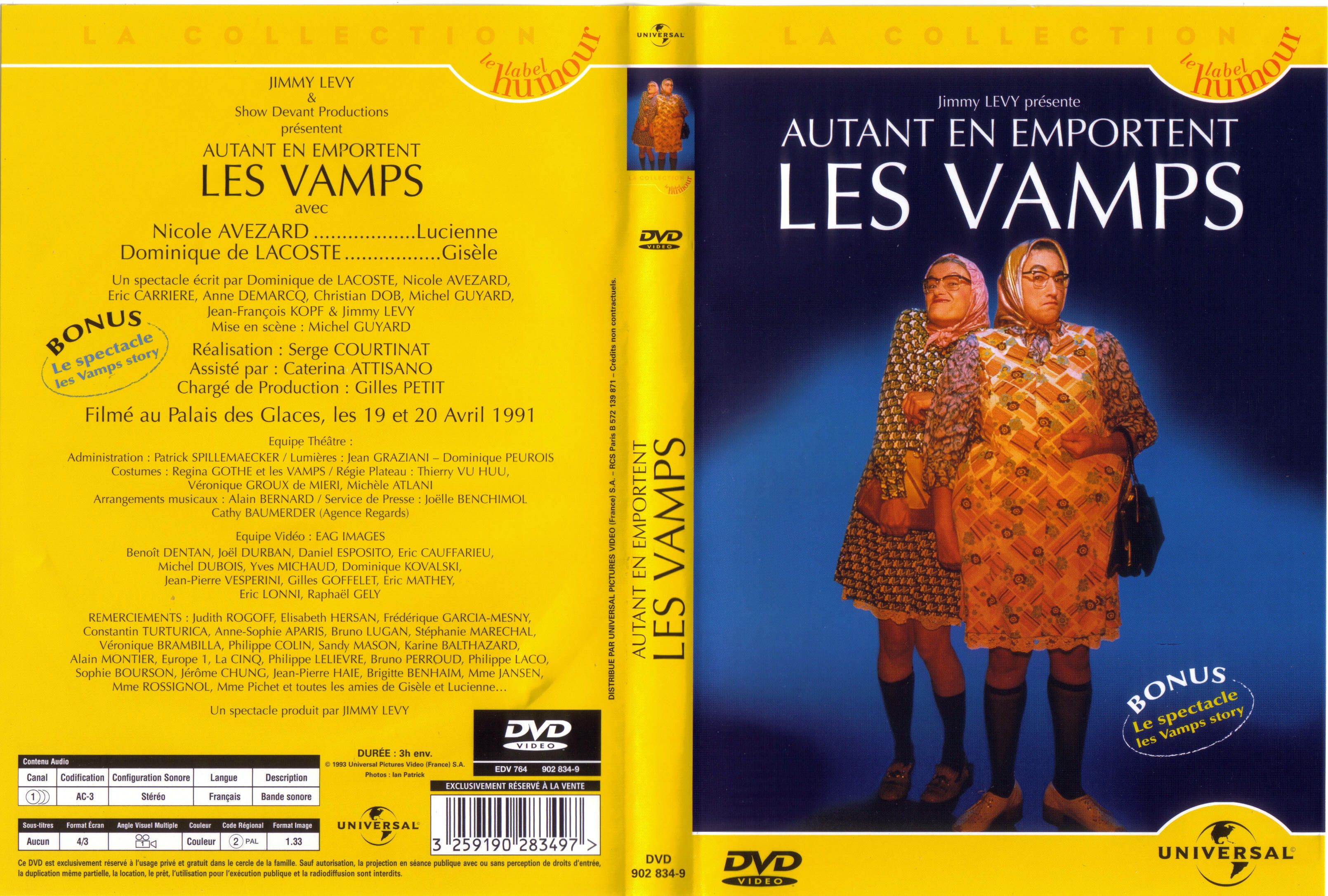 Jaquette DVD Autant en emporte les vamps