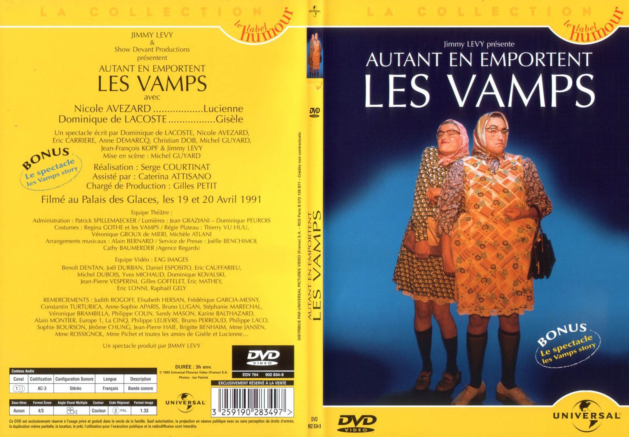 Jaquette DVD Autant en emportent les vamps - SLIM