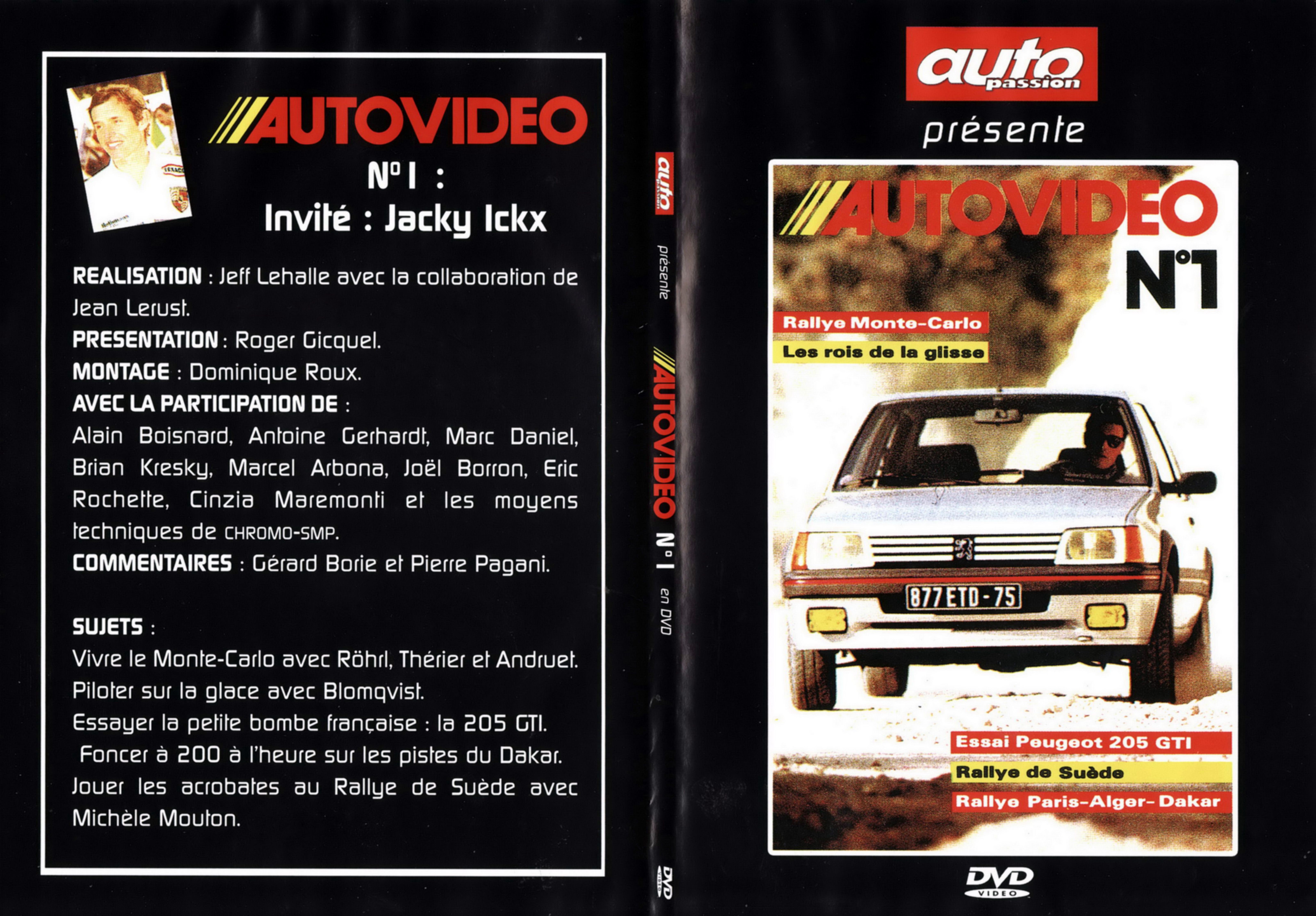 Jaquette DVD Auto video vol 01