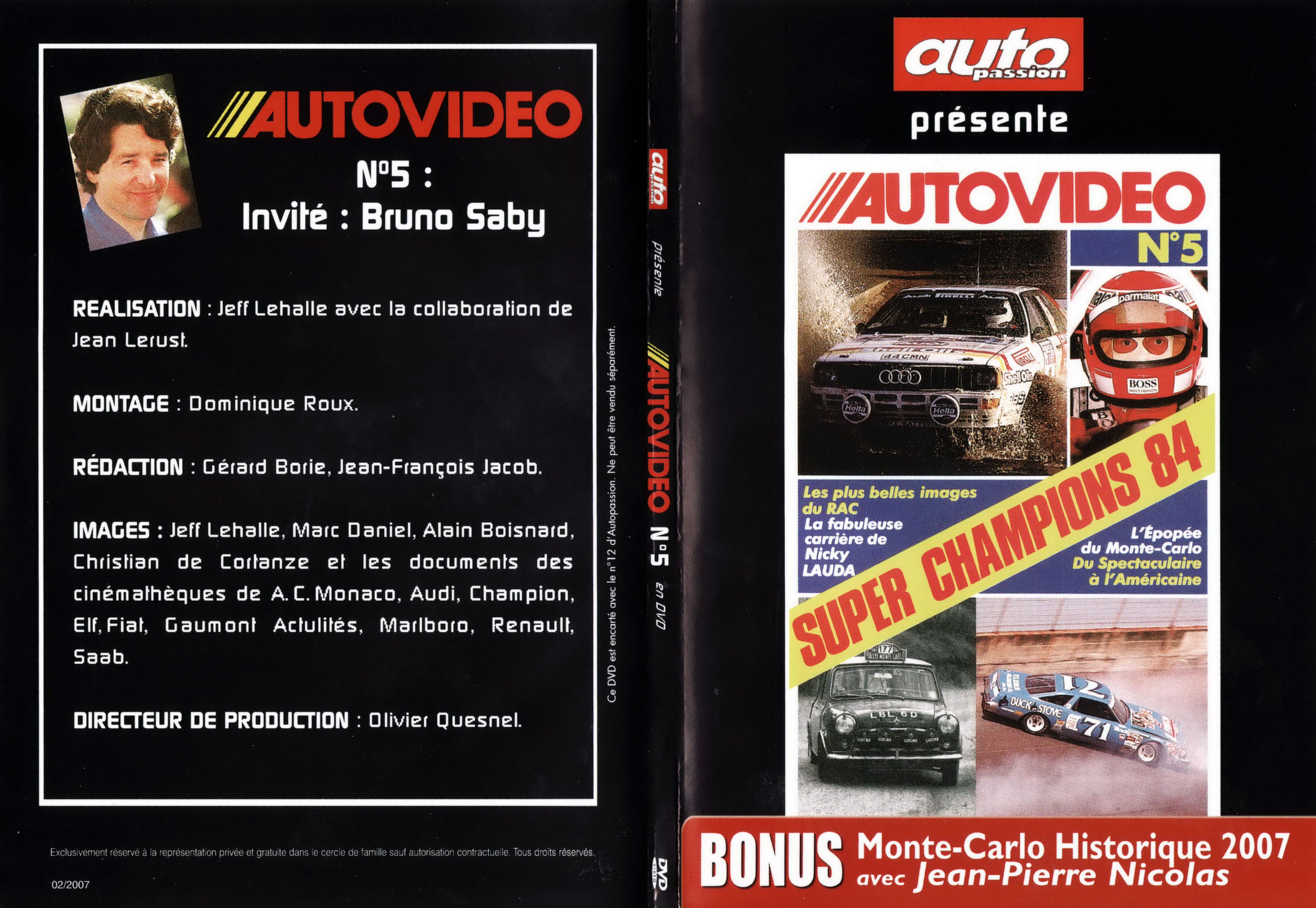 Jaquette DVD Auto video vol 05