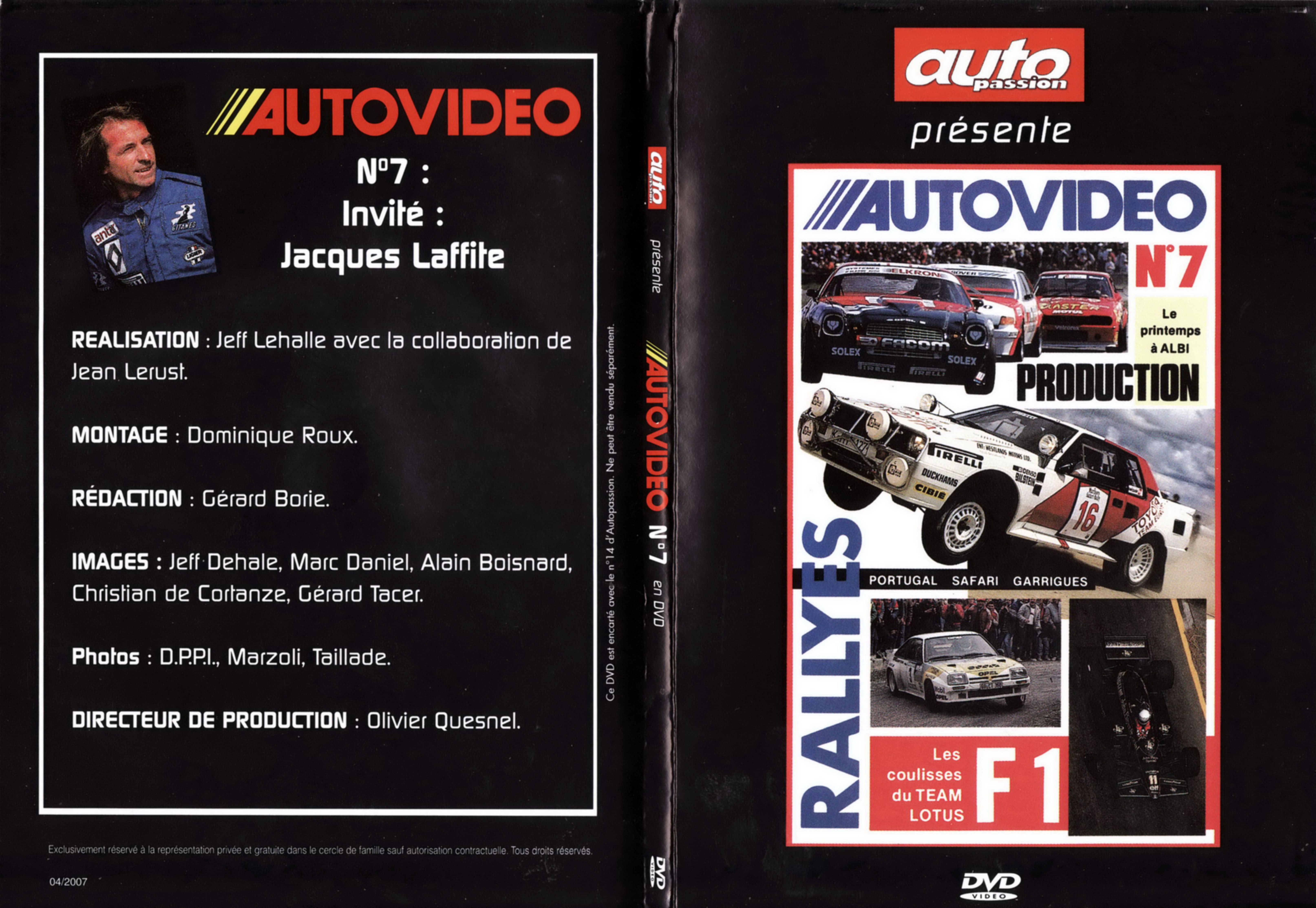 Jaquette DVD Auto video vol 07