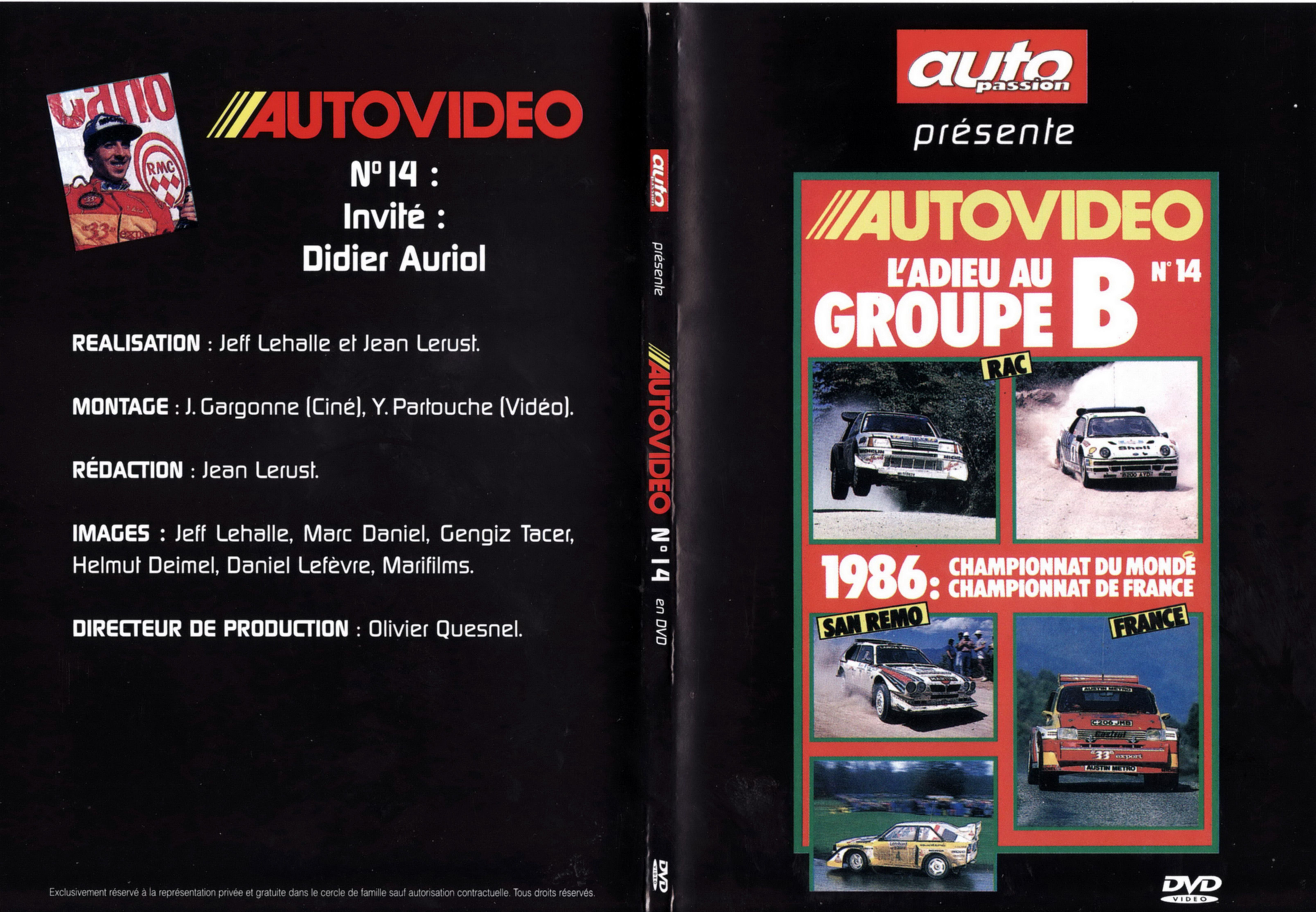 Jaquette DVD Auto video vol 14