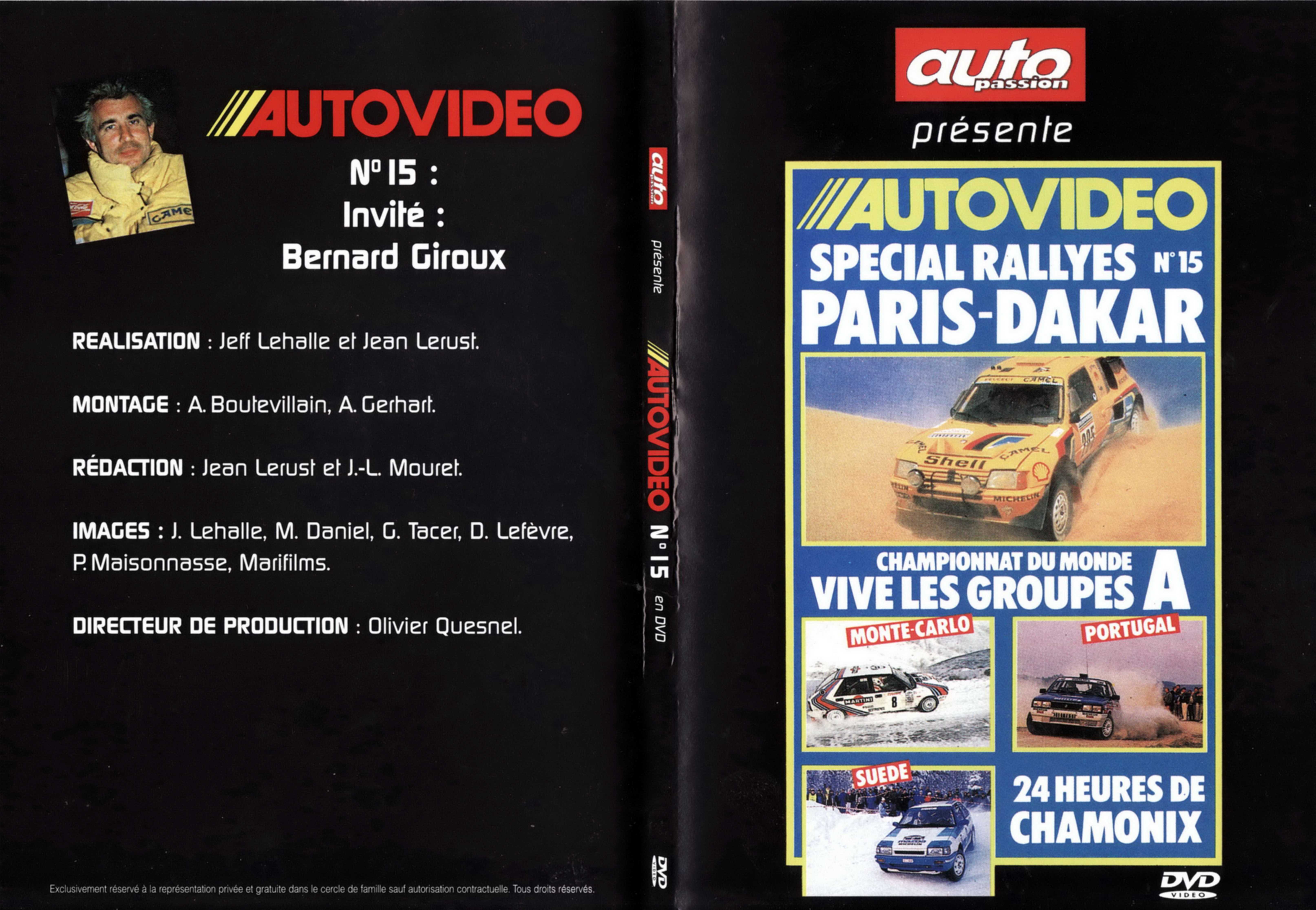Jaquette DVD Auto video vol 15