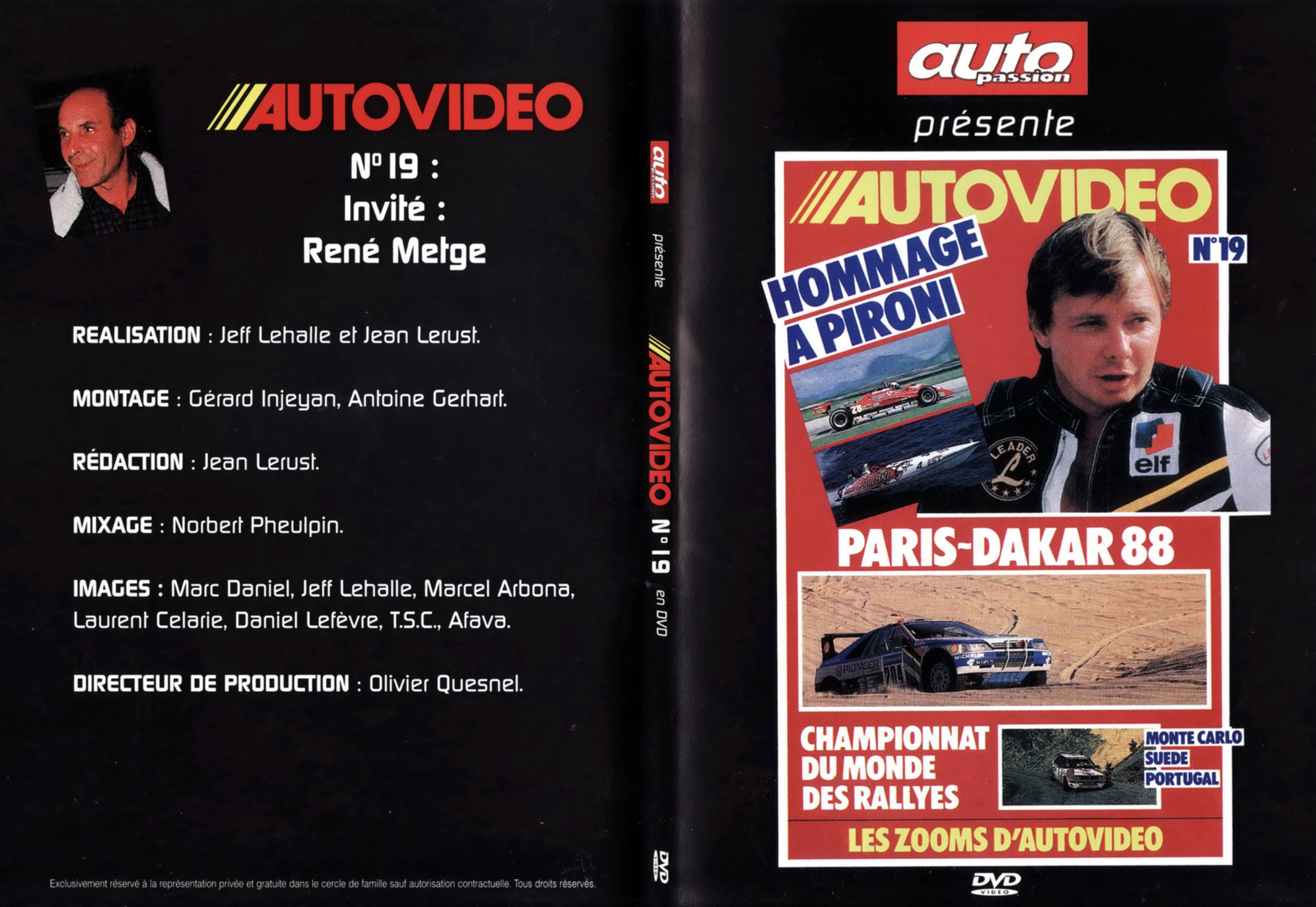 Jaquette DVD Auto video vol 19