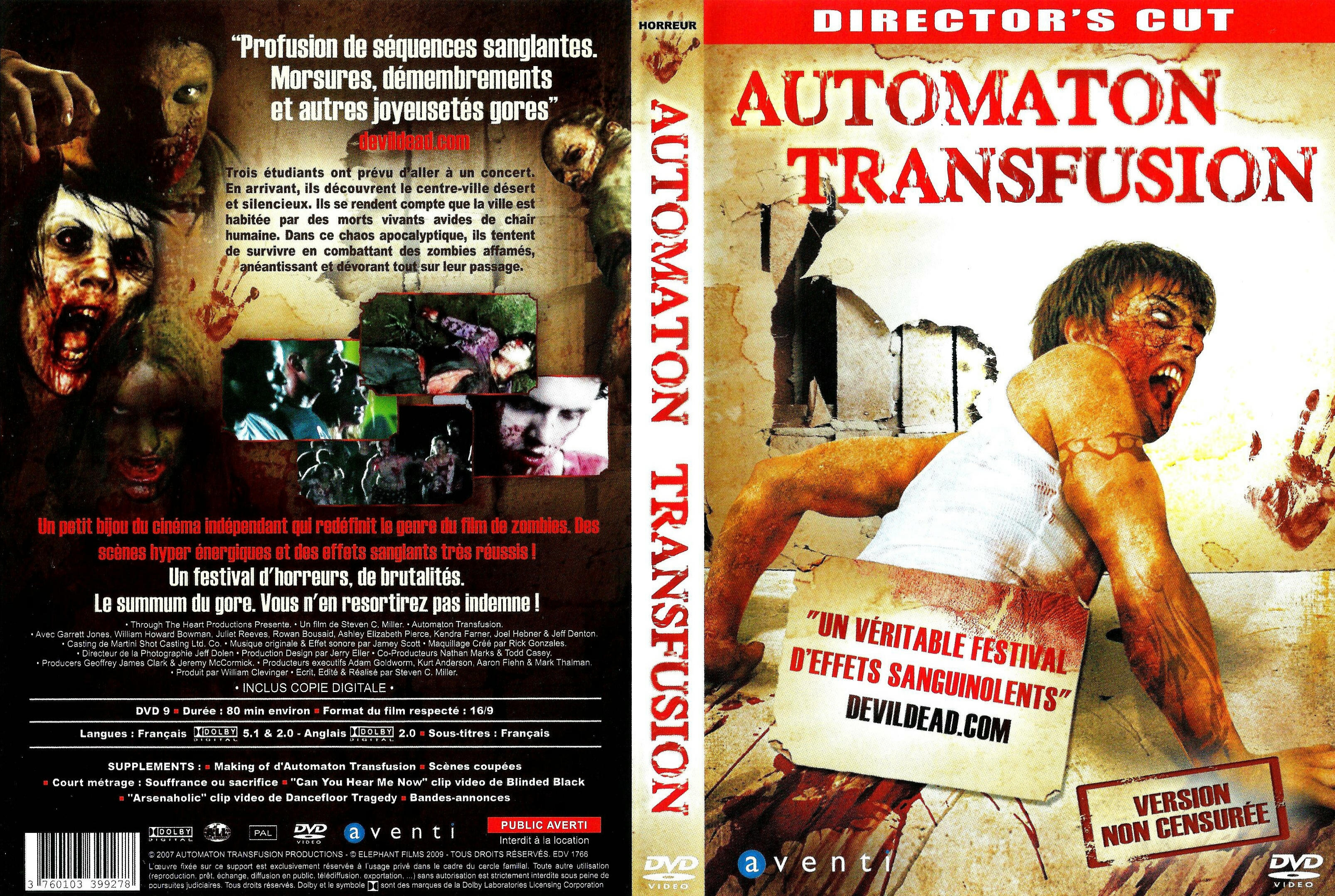 Jaquette DVD Automaton Transfusion