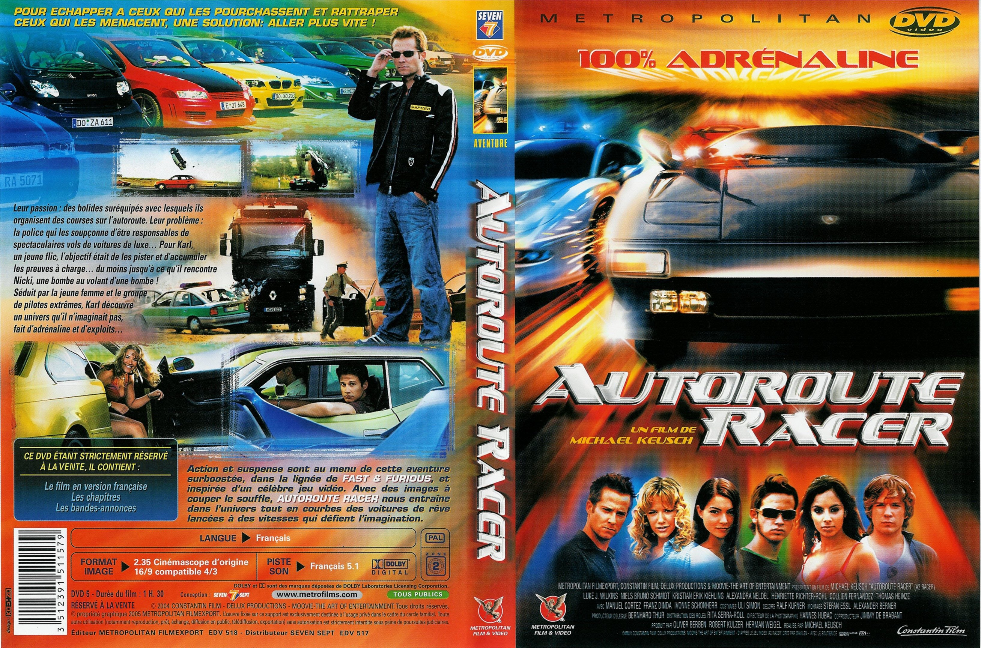 Jaquette DVD Autoroute racer