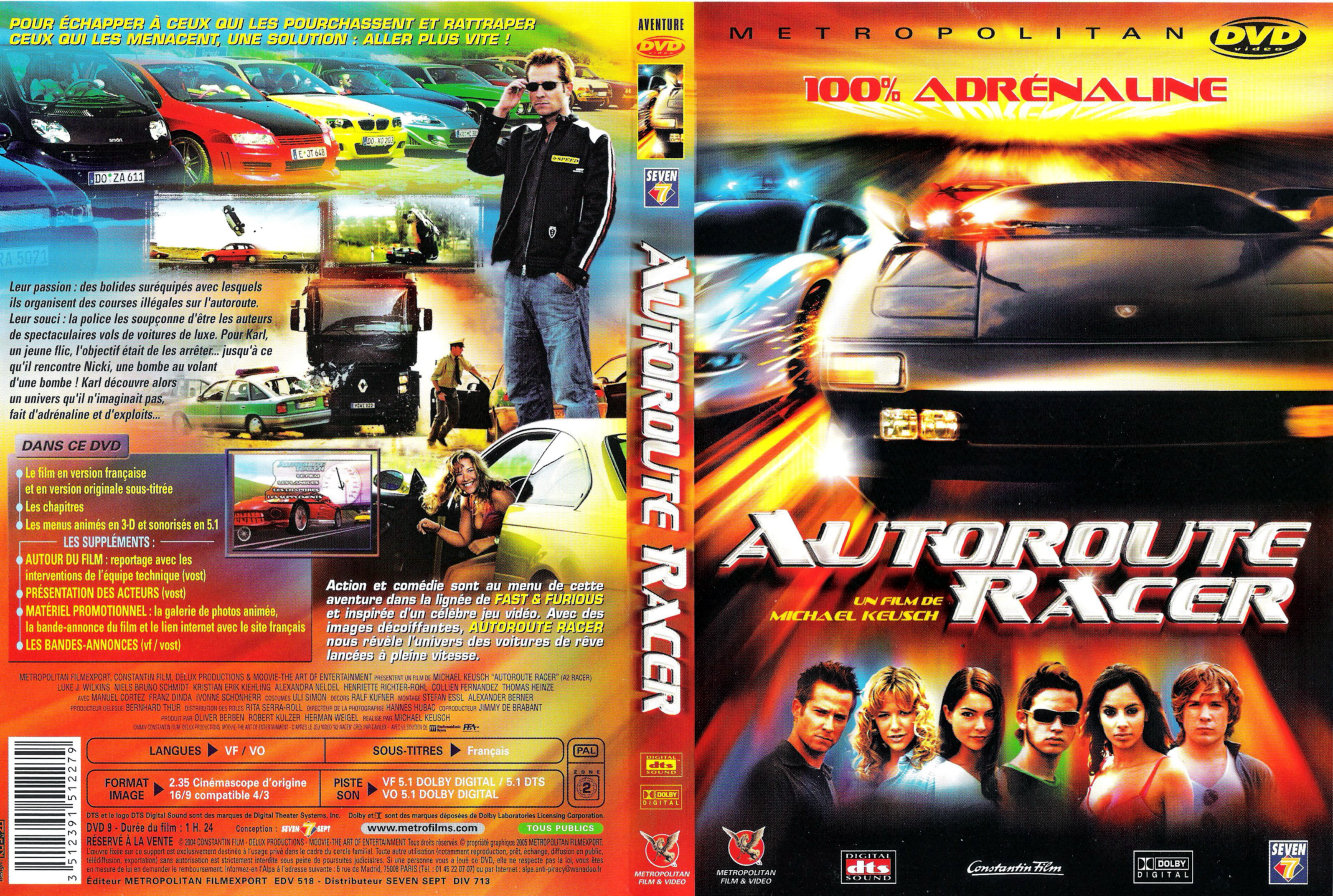 Jaquette DVD Autoroute racer v2