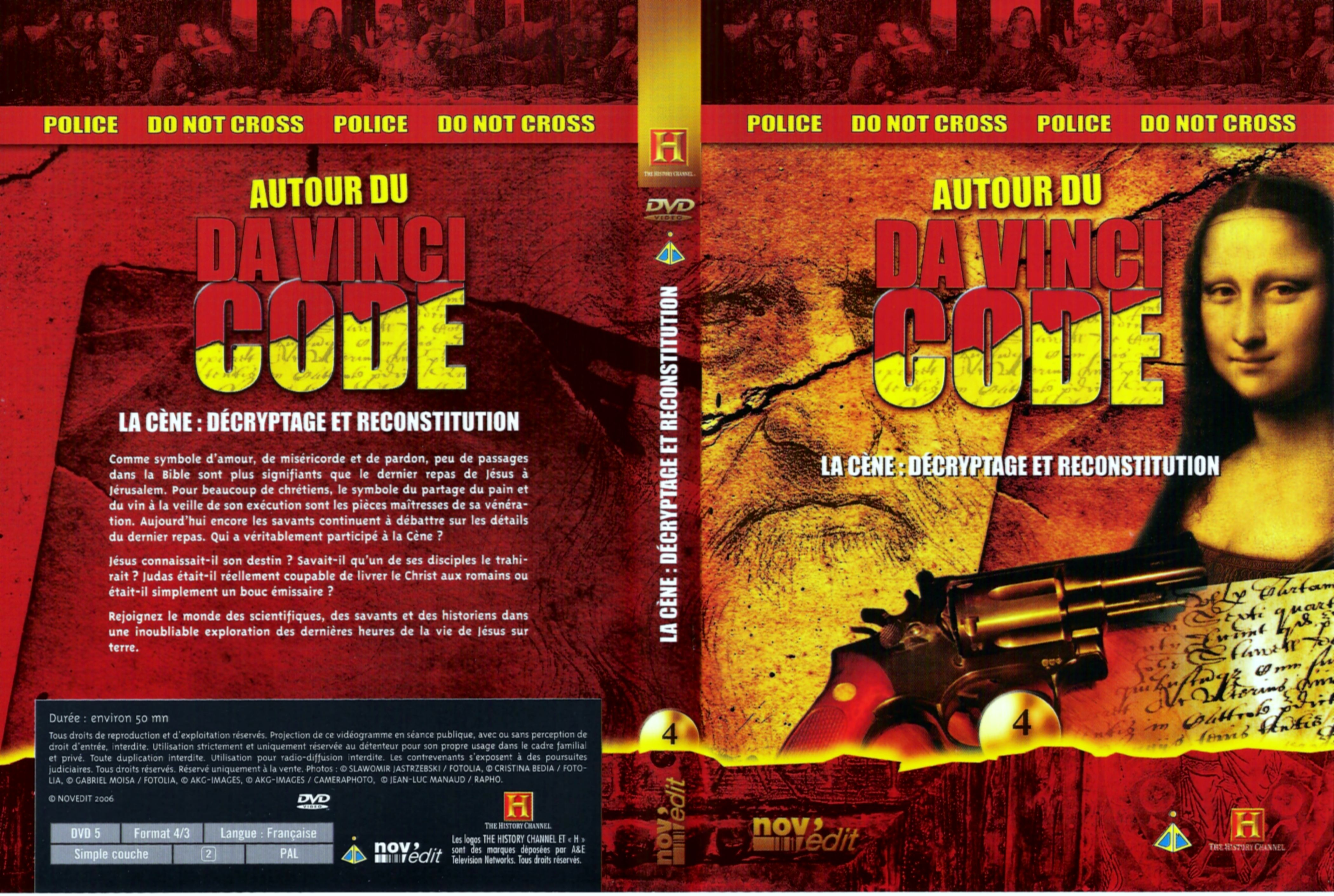 Jaquette DVD Autour du Da Vinci Code - La cne decryptage et reconstition