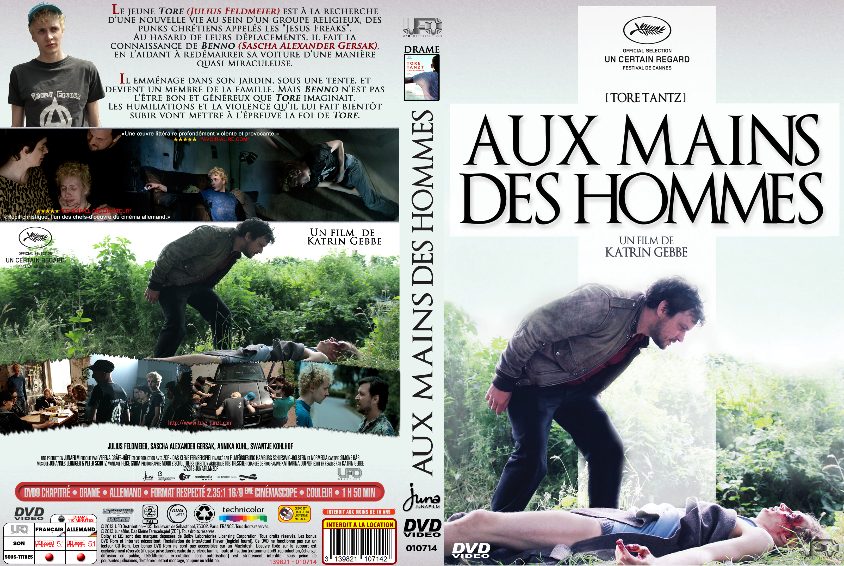 Jaquette DVD Aux Mains des Hommes custom