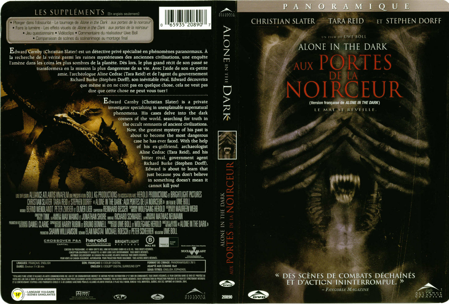 Jaquette DVD Aux portes de la noirceur