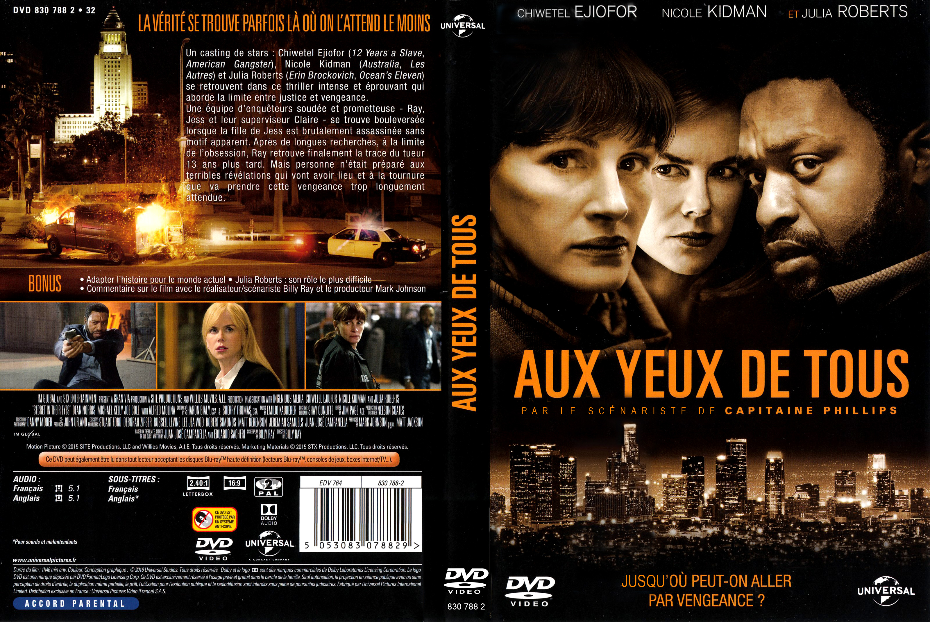 Jaquette DVD Aux yeux de tous (2016)