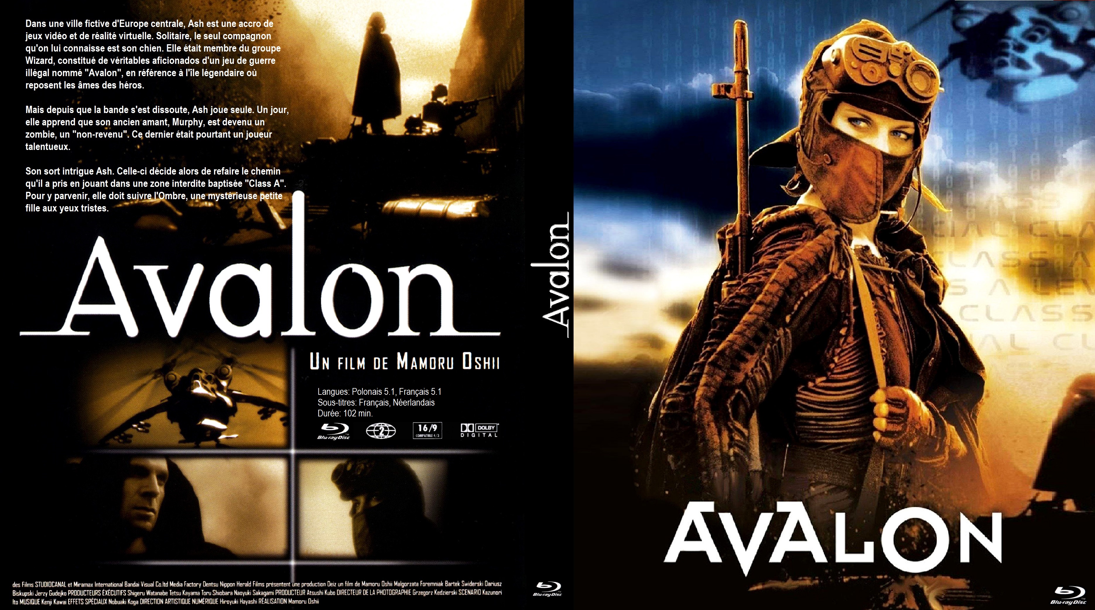Jaquette DVD Avalon  BLU RAY custom