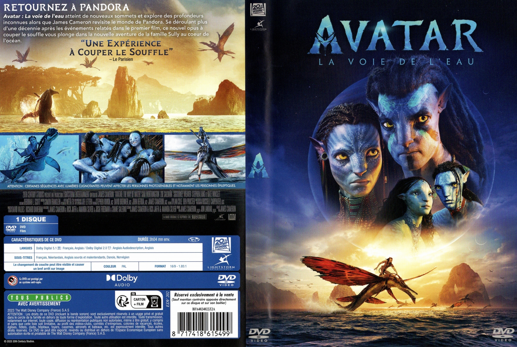 Jaquette DVD Avatar La Voie de l