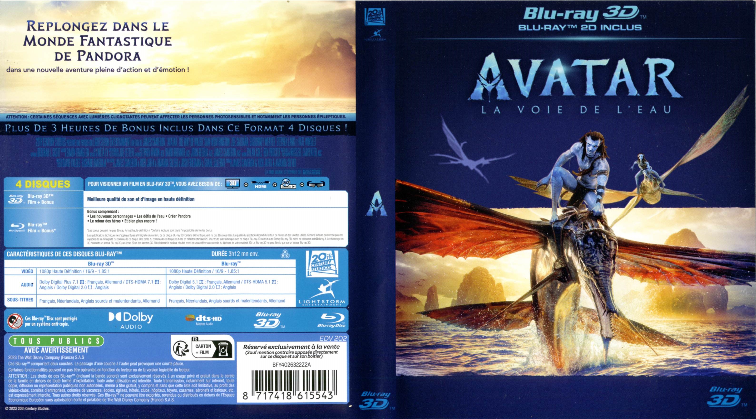 Jaquette DVD Avatar La Voie de l