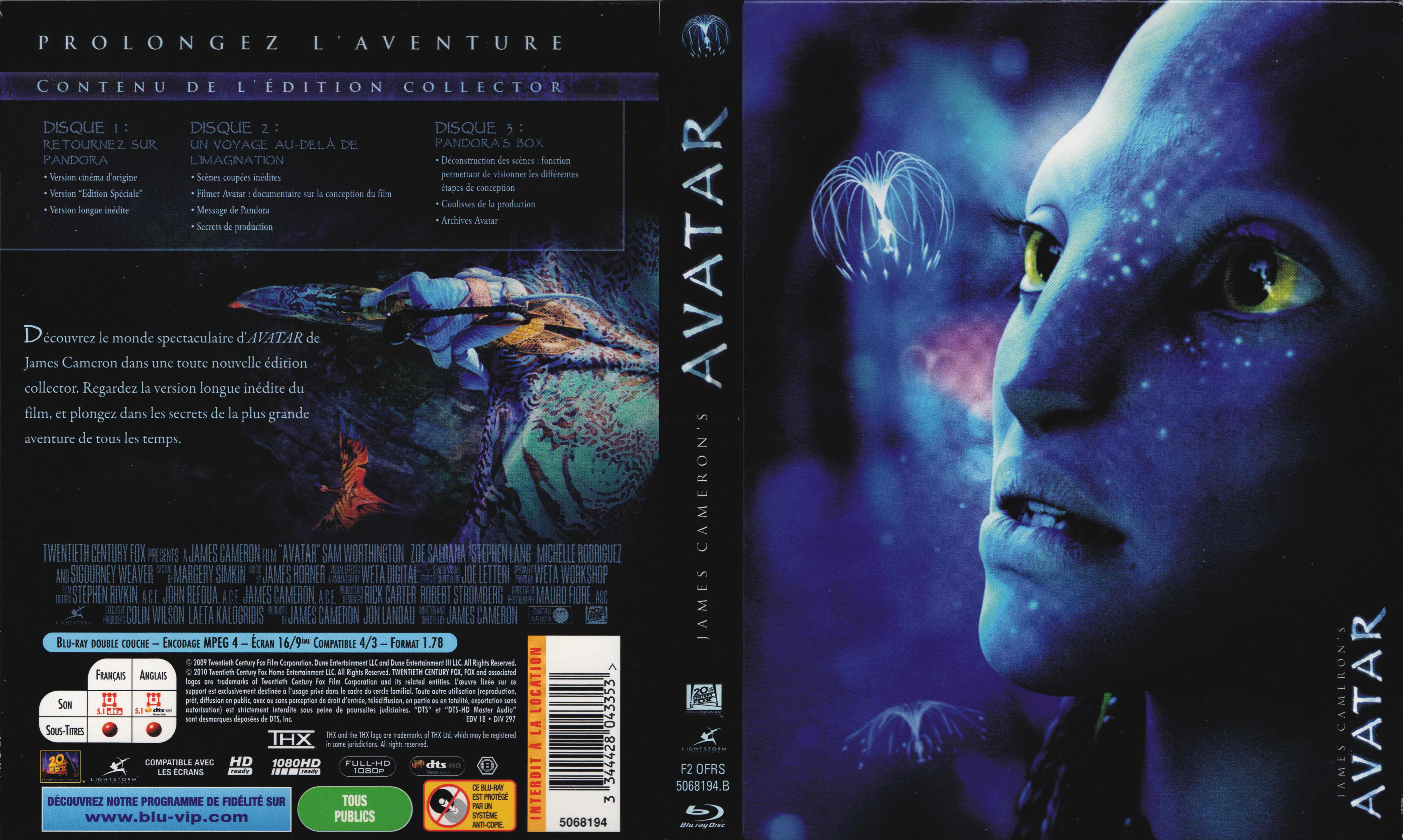 Jaquette DVD Avatar (BLU-RAY) v5