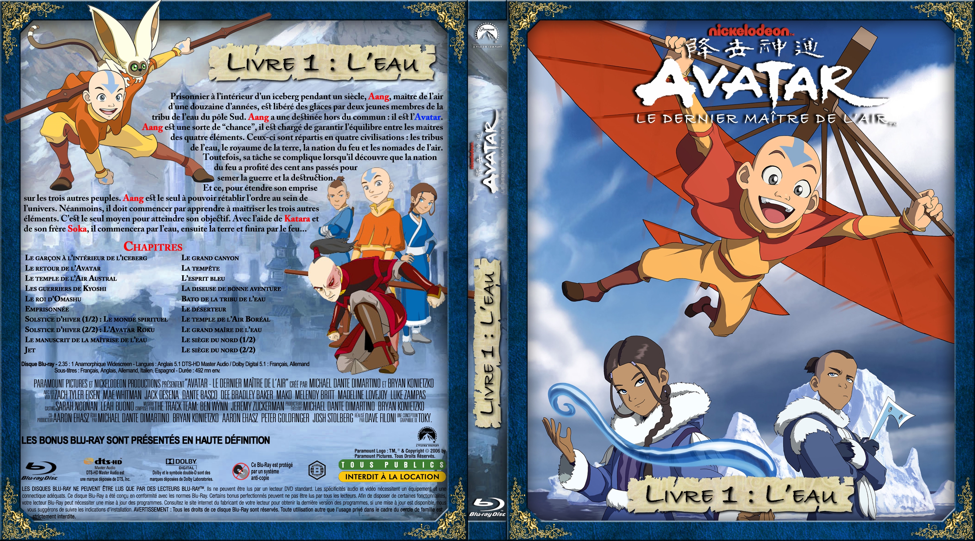 Jaquette DVD Avatar - le dernier maitre de l