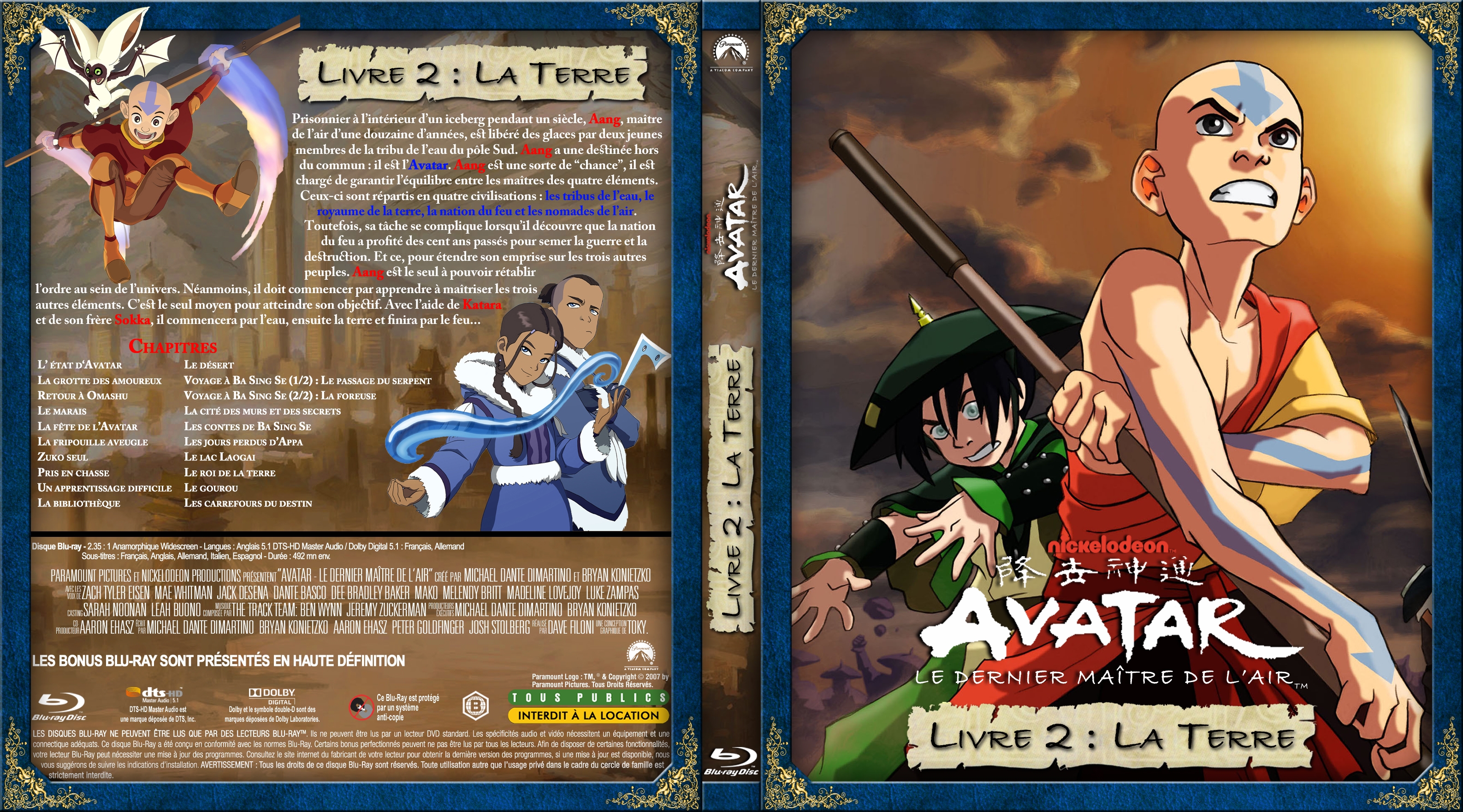 Jaquette DVD Avatar - le dernier maitre de l