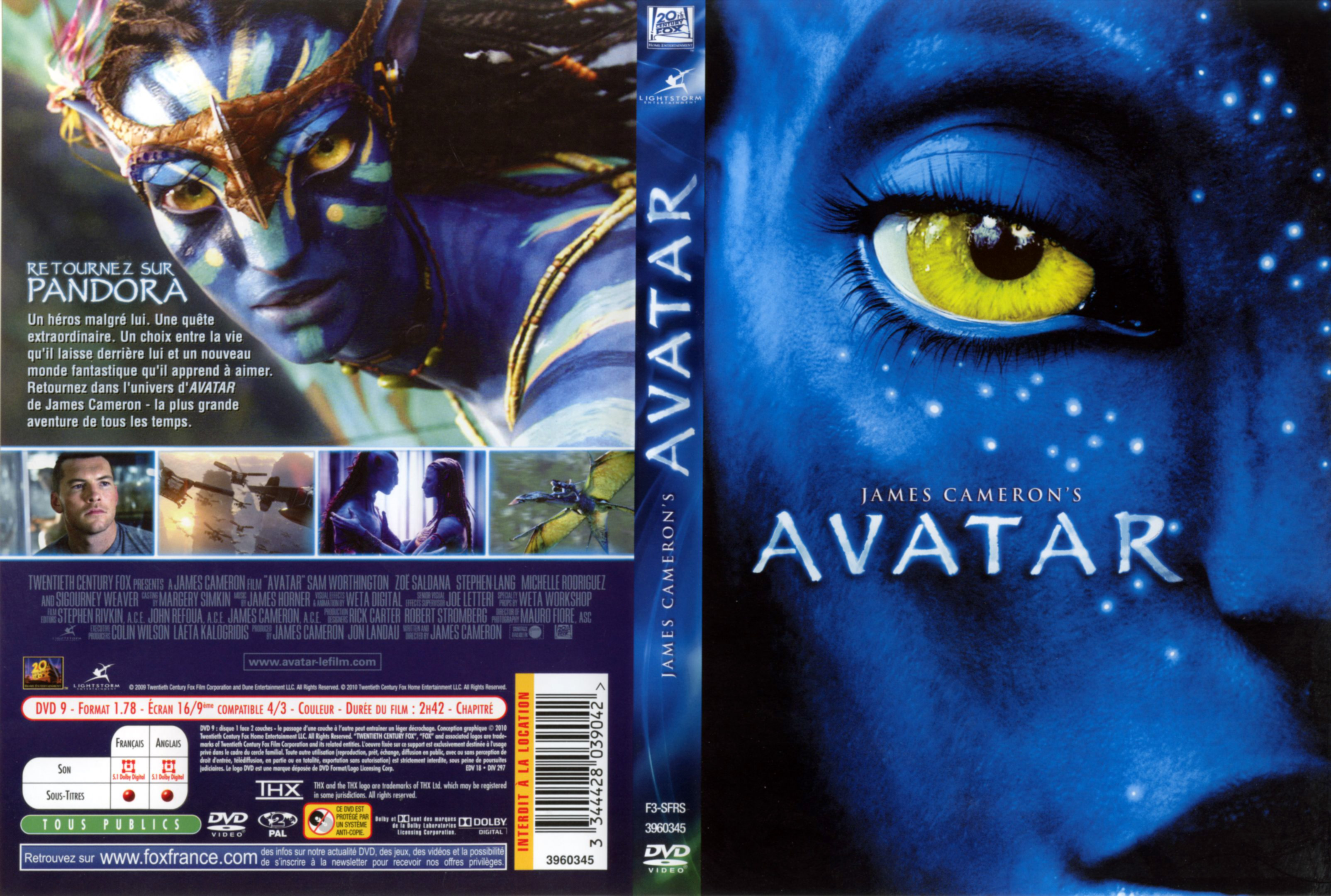 Jaquette DVD Avatar v2