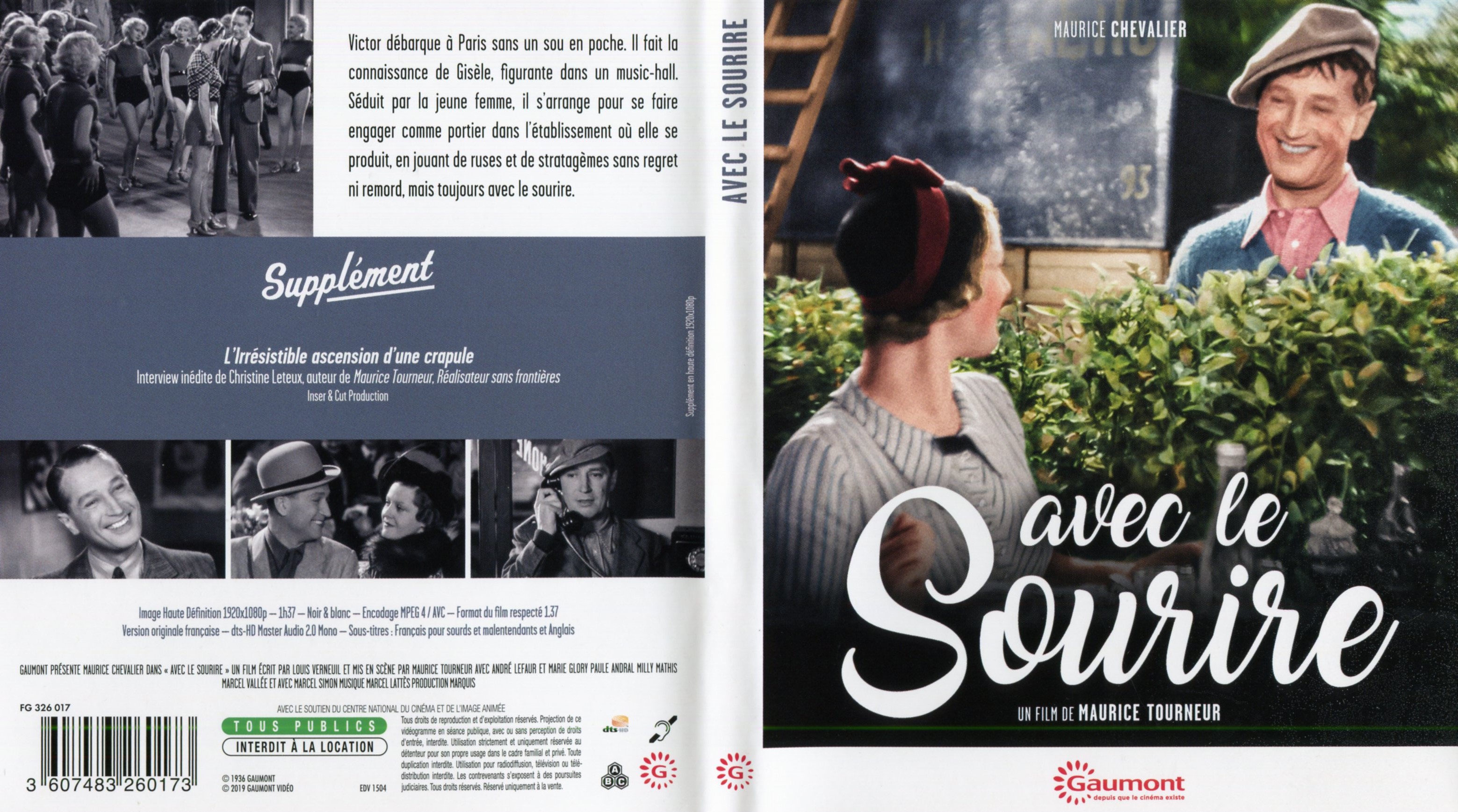 Jaquette DVD Avec le sourire (BLU-RAY)