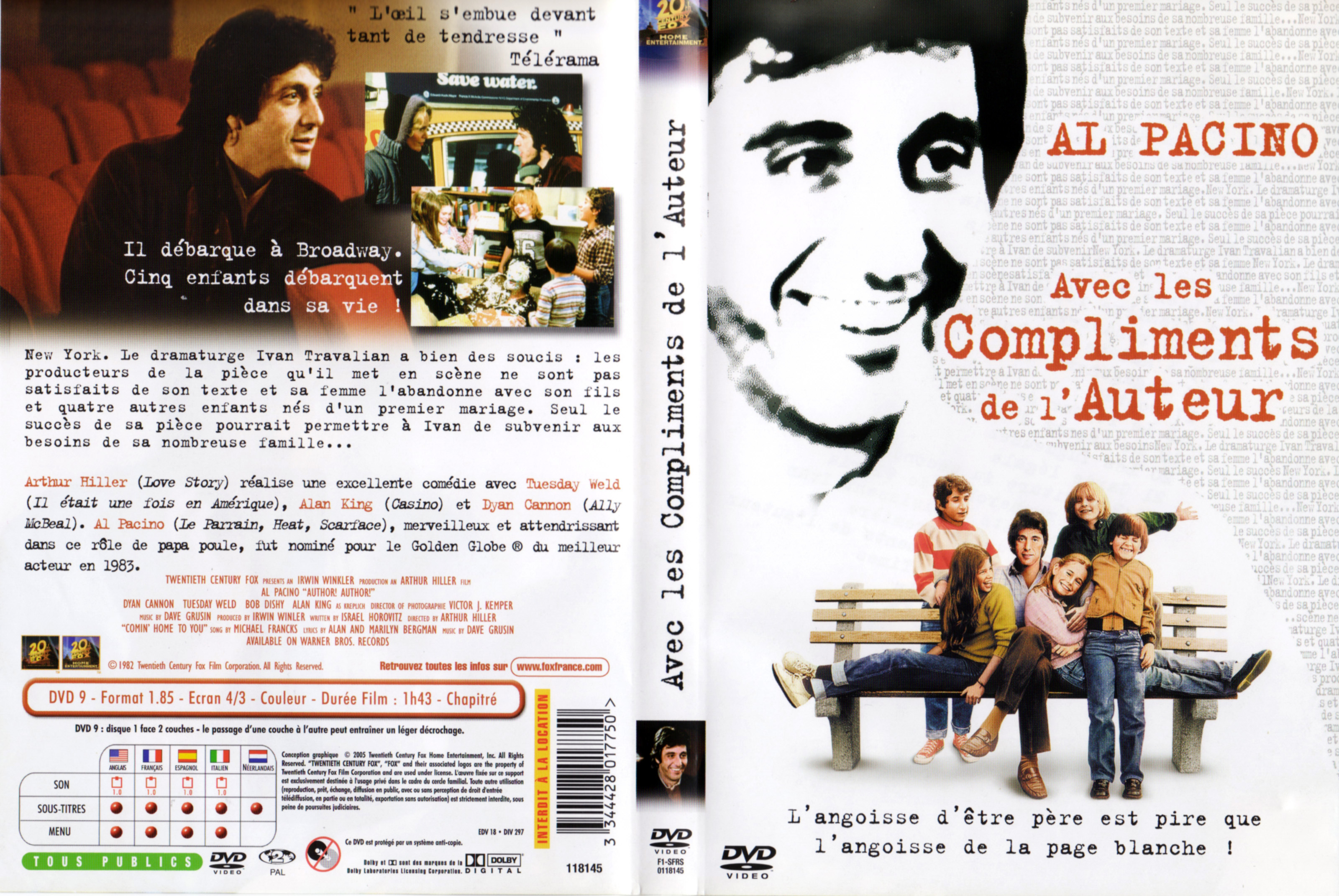 Jaquette DVD Avec les compliments de l