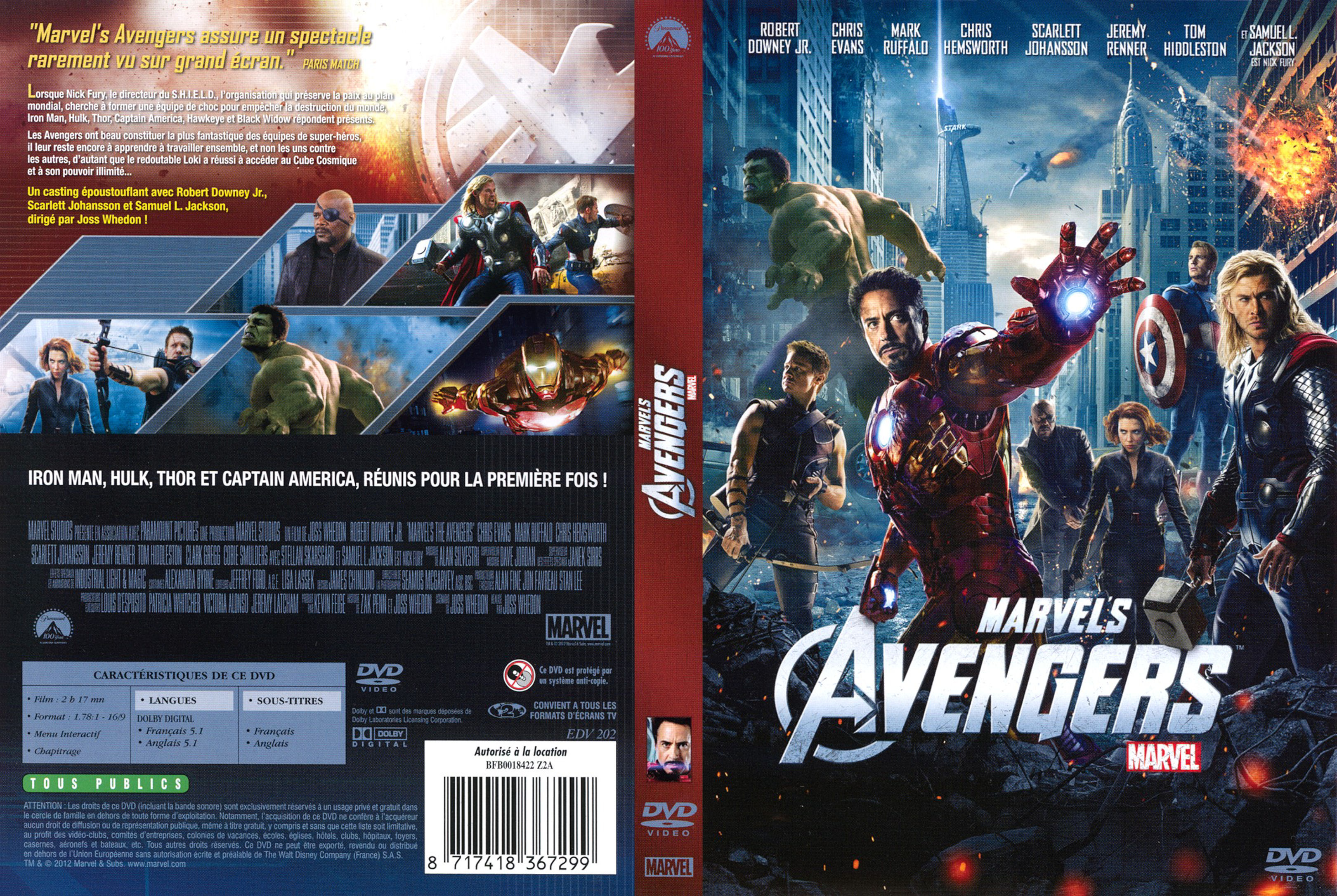 Jaquette DVD Avengers