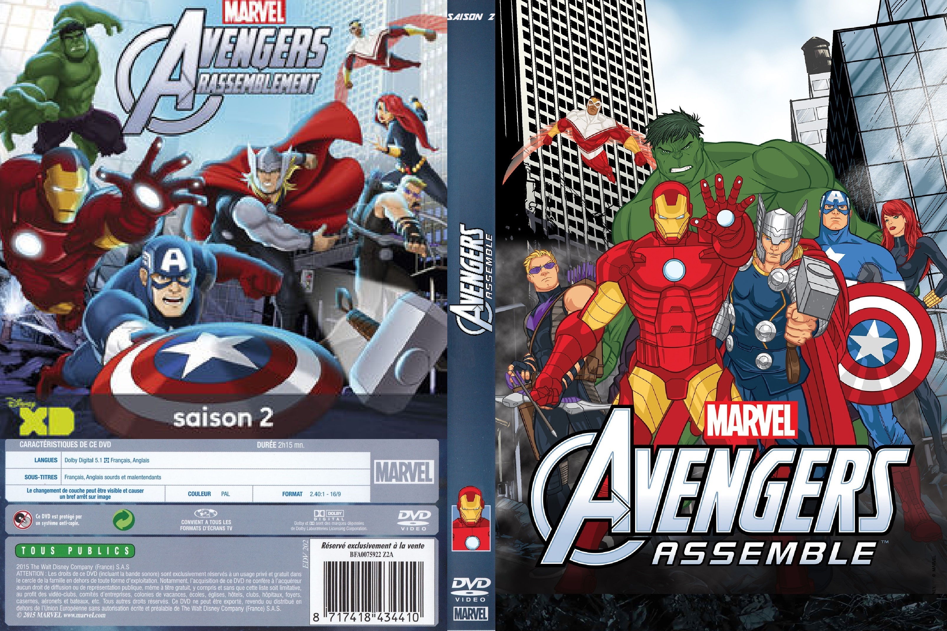Jaquette DVD Avengers  Rassemblement saison 2 custom