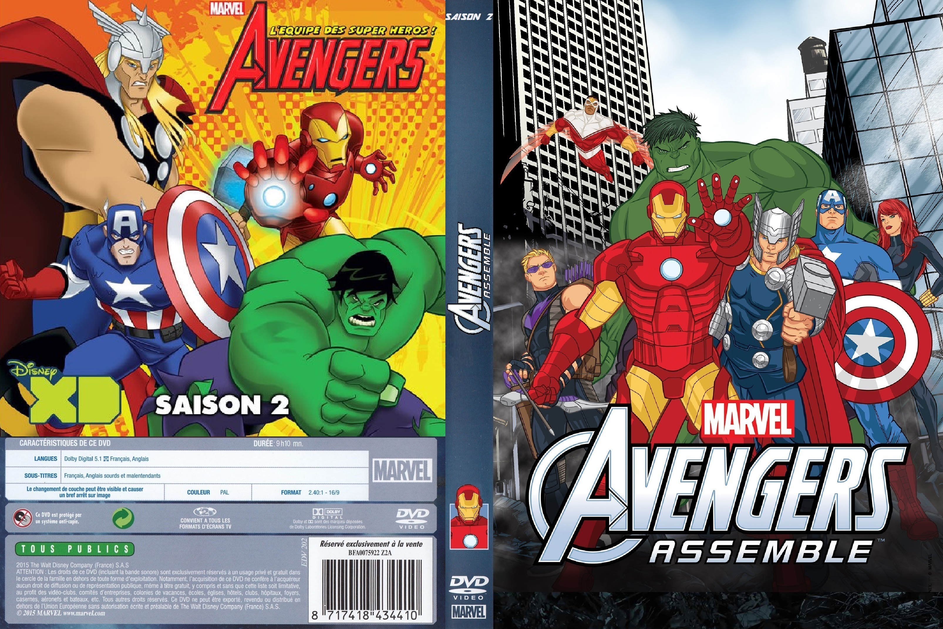 Jaquette DVD Avengers  Rassemblement saison 2 custom v2