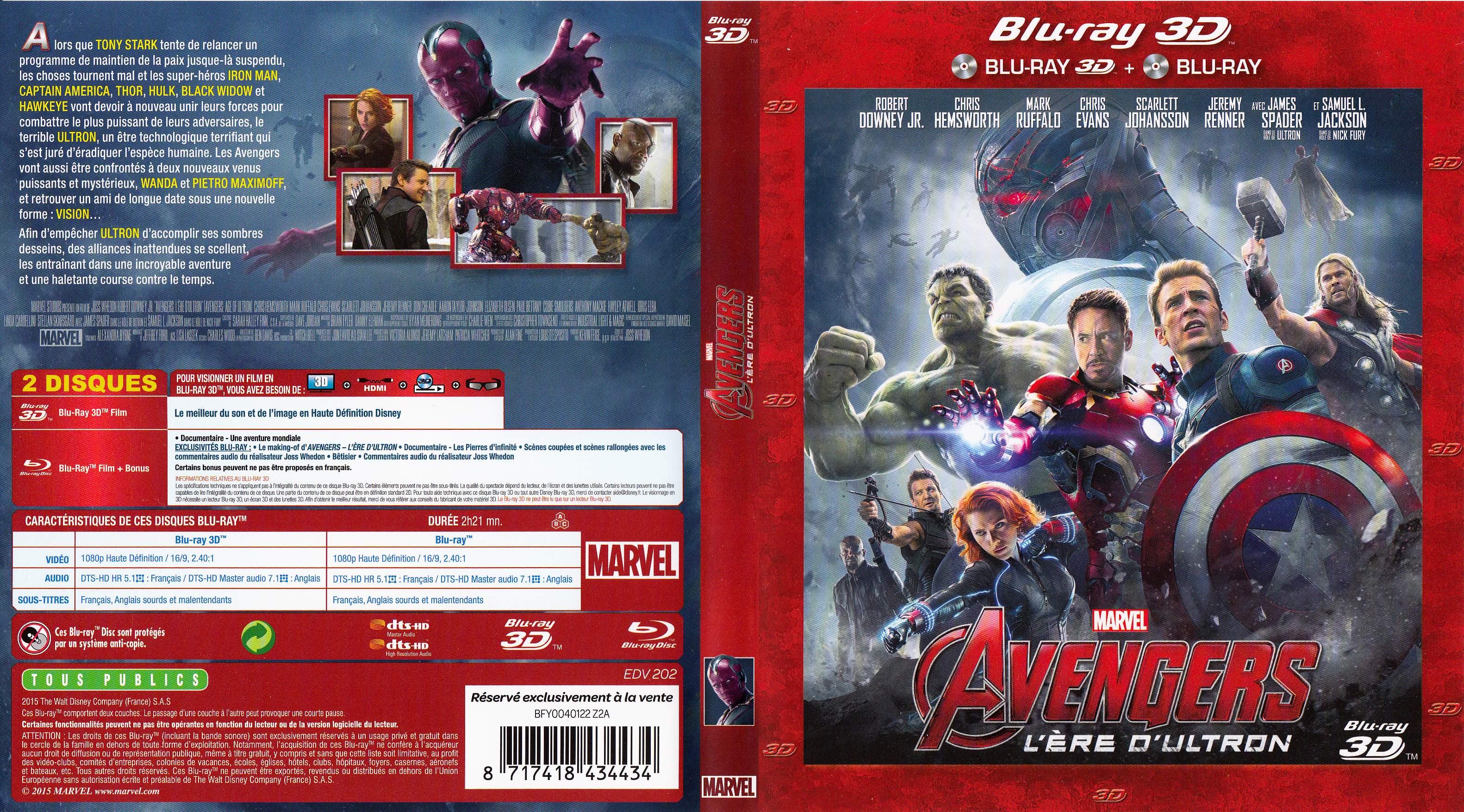 Jaquette DVD Avengers : L