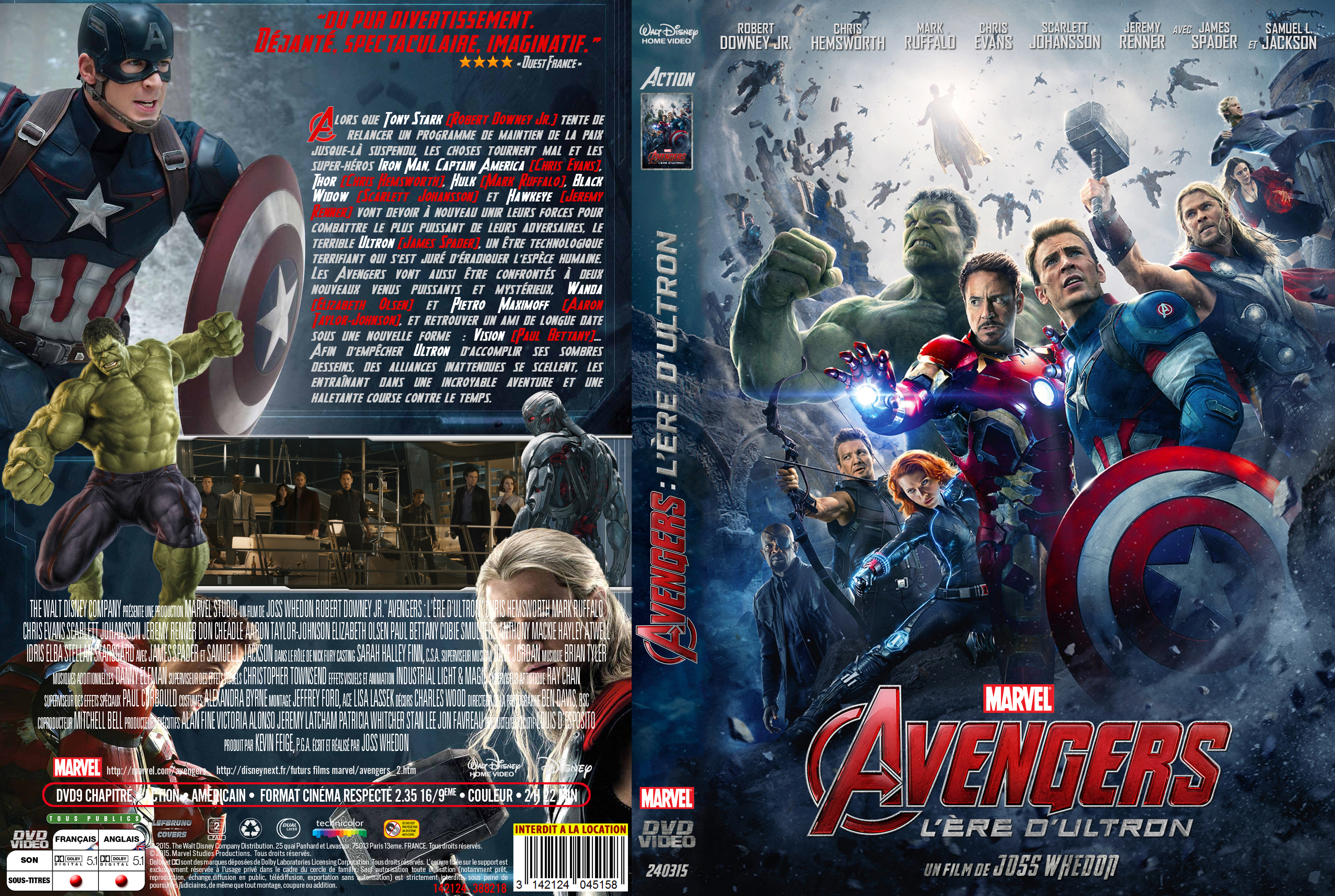 Jaquette DVD Avengers : L